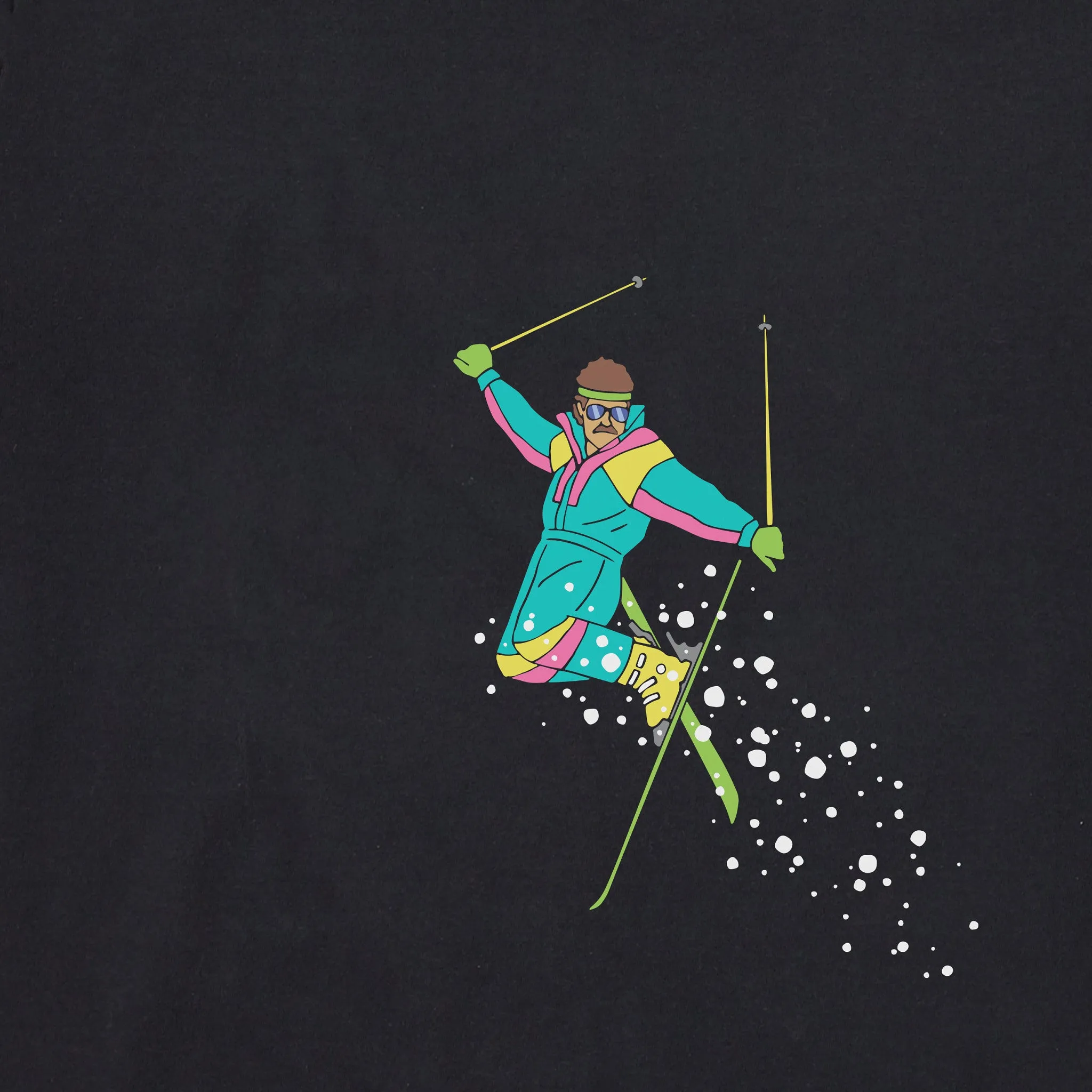 Women's Born to Shred Skiier Long Sleeve Crusher Boxy Tee sold by Life is Good product image thumbnail 2