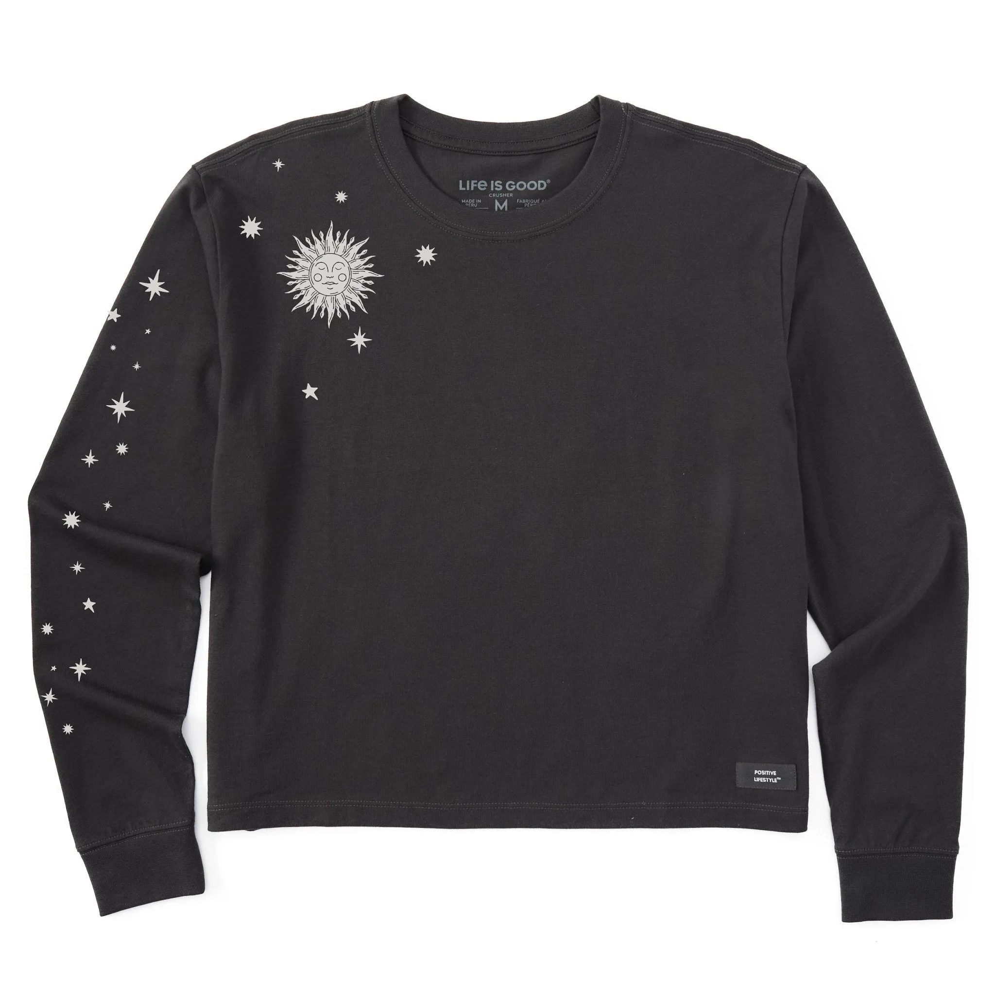 Women's Celestial Sky Long Sleeve Crusher Boxy Tee sold by Life is Good