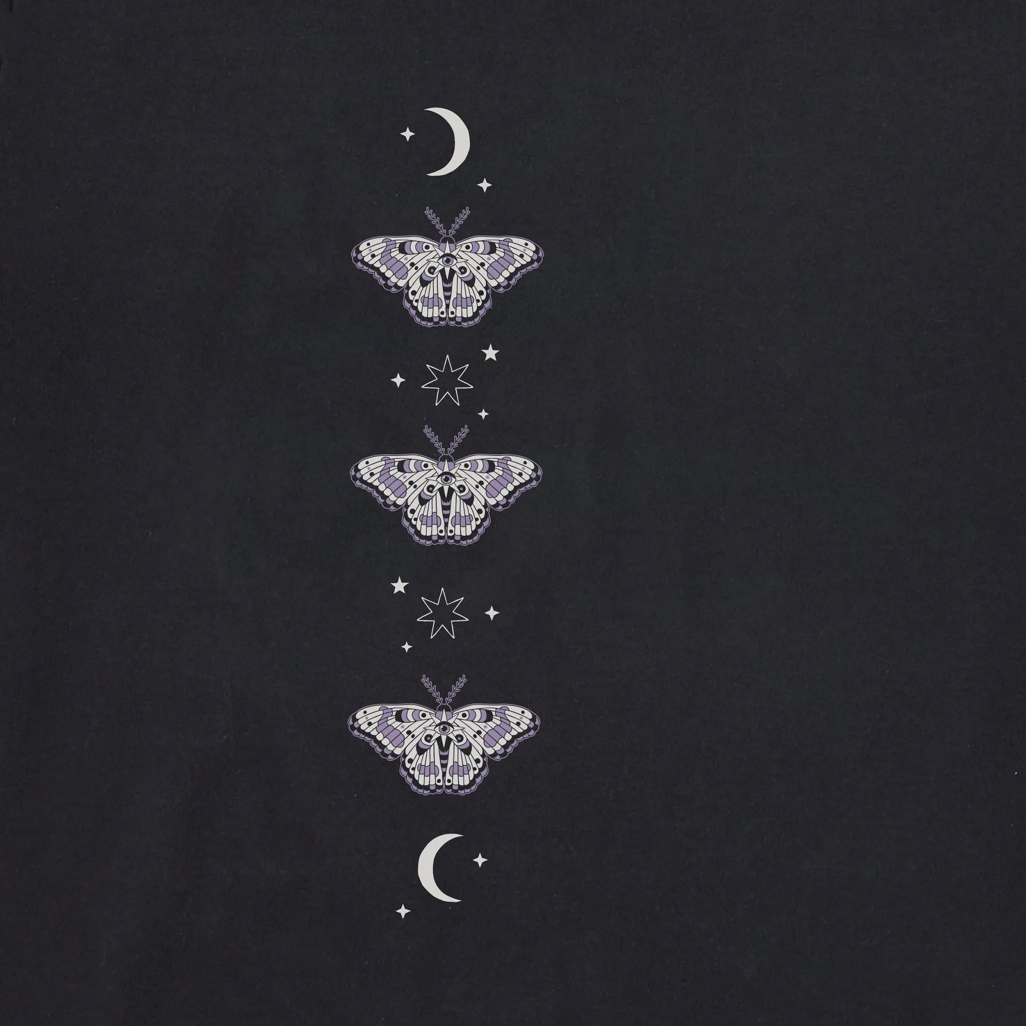 Women's Trust the Universe Moth Long Sleeve Crusher Boxy Tee sold by Life is Good product image thumbnail 3