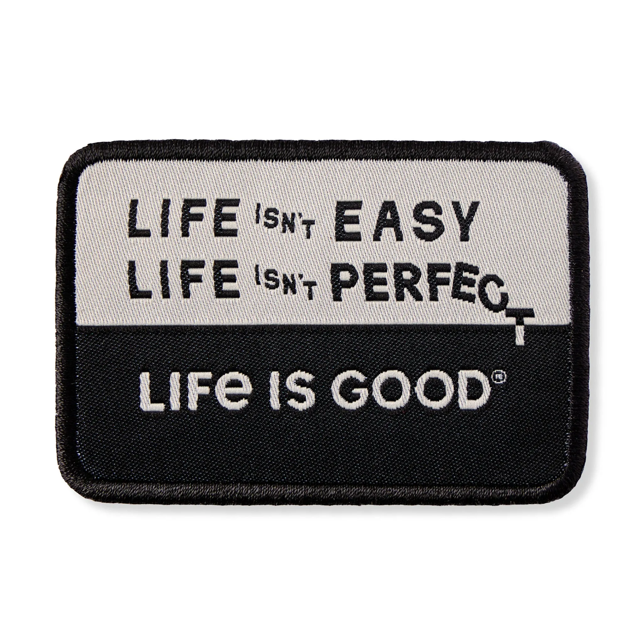 Adult Unisex Life isn't Easy Woven Patch sold by Life is Good product image thumbnail 2