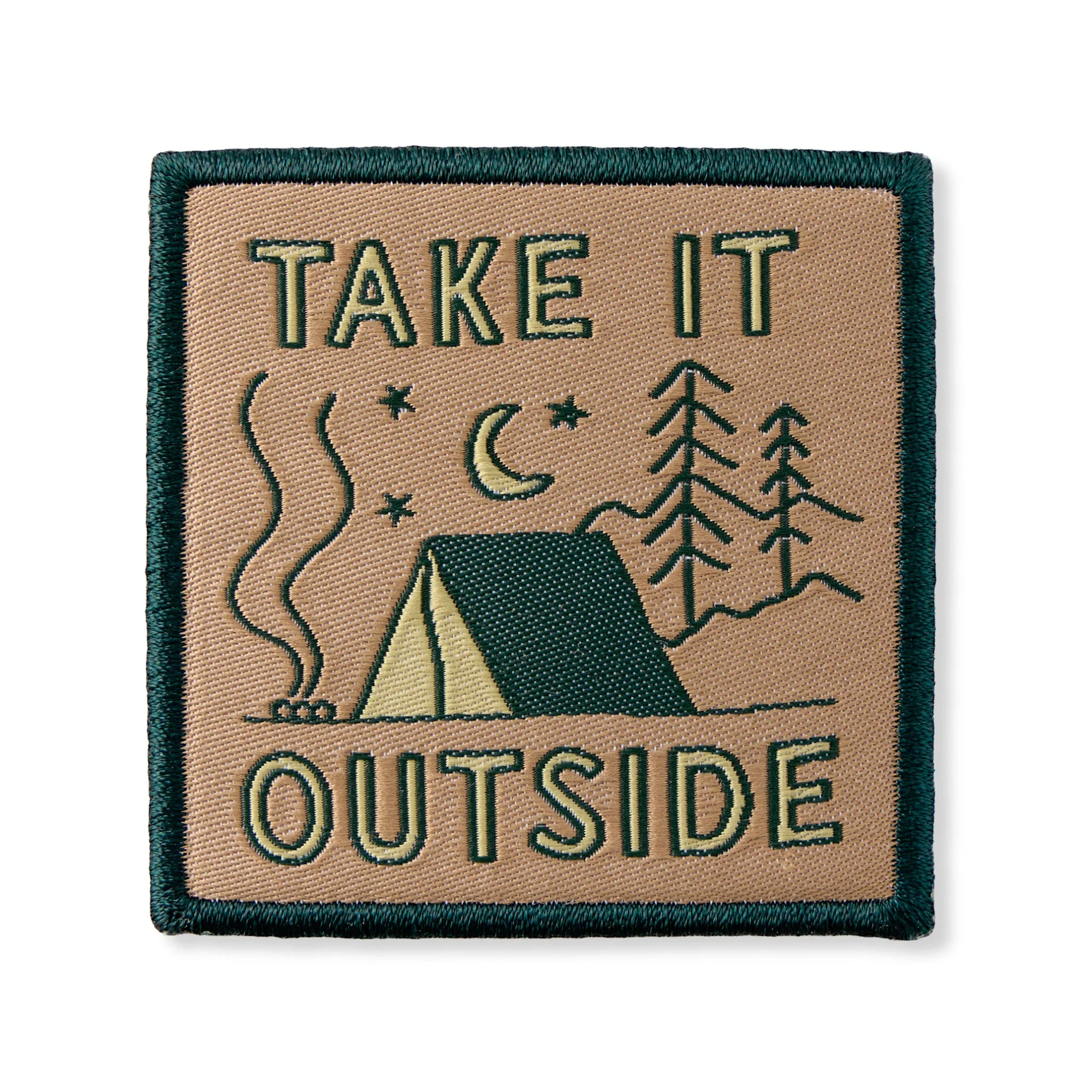 Adult Unisex Take it Outside Tent Woven Patch sold by Life is Good product image thumbnail 2