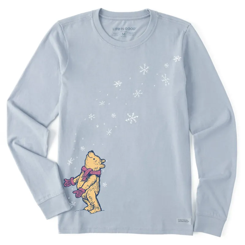 Women's Winnie Winter Snowflakes Long Sleeve Crusher Tee sold by Life is Good