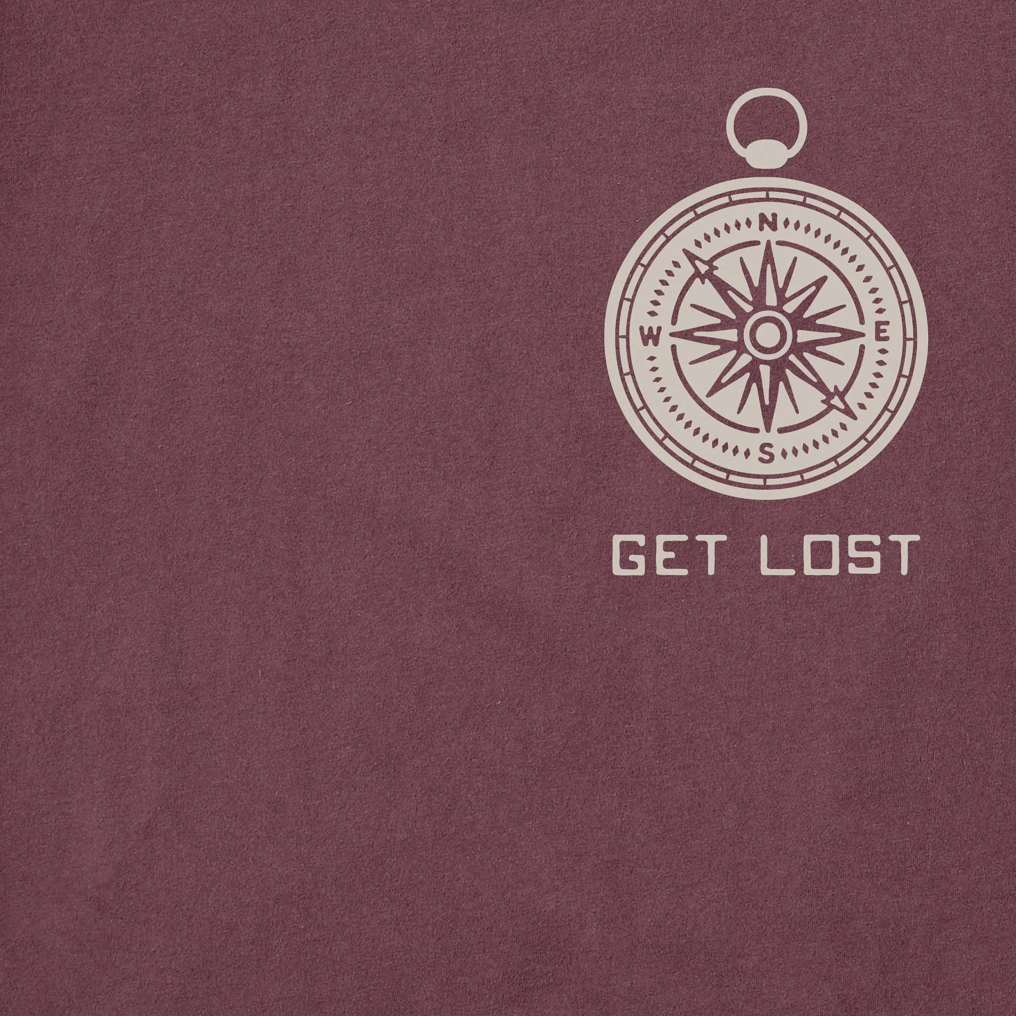 Men's Get Lost Compass Long Sleeve Crusher Tee sold by Life is Good product image thumbnail 2