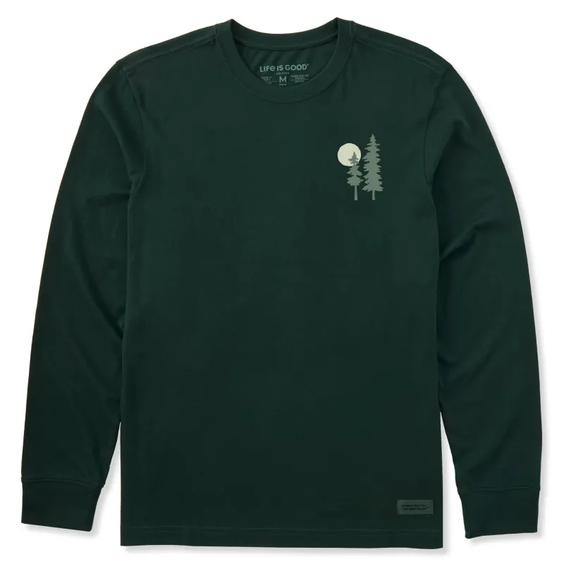Men's Two Pines n Sun Long Sleeve Crusher Tee sold by Life is Good