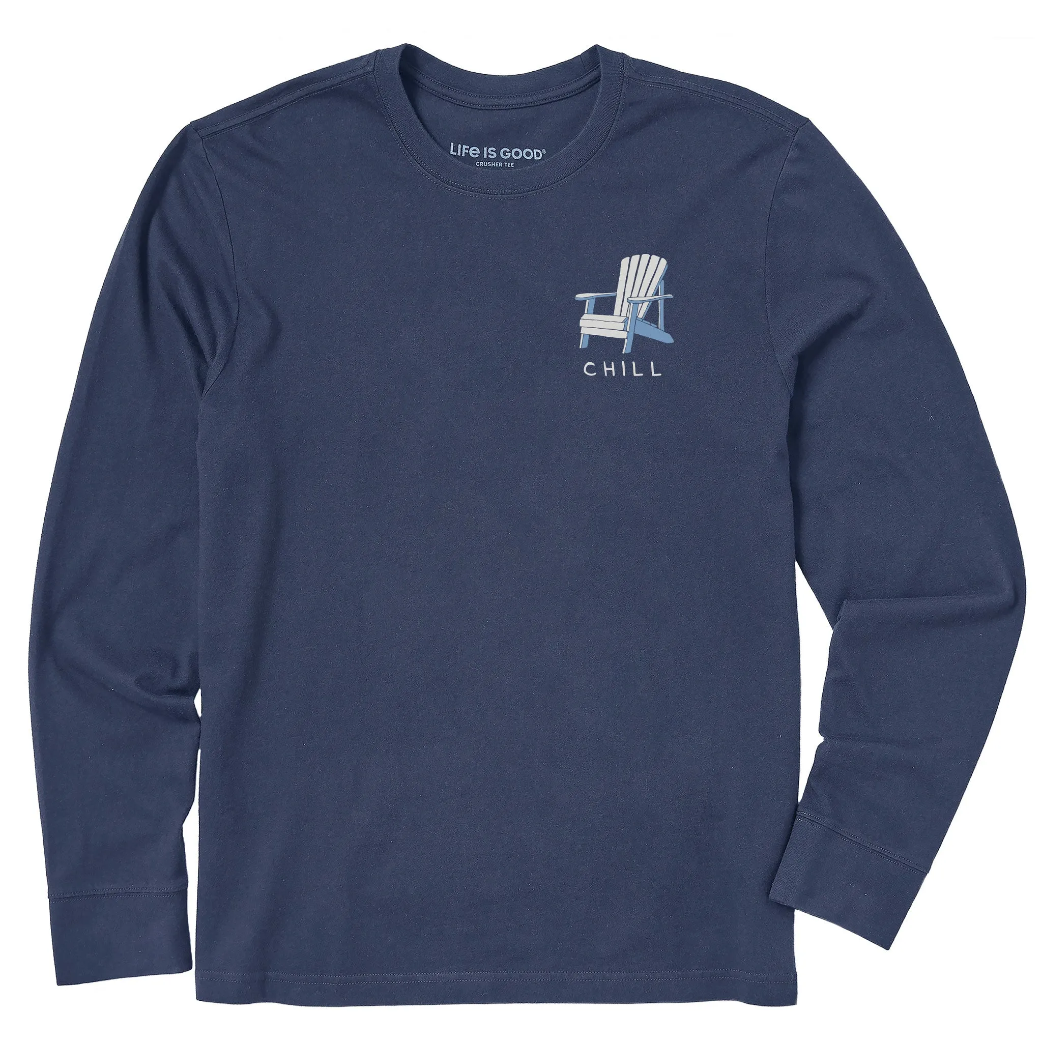 Men's Adirondack Chill Long Sleeve Crusher Tee sold by Life is Good