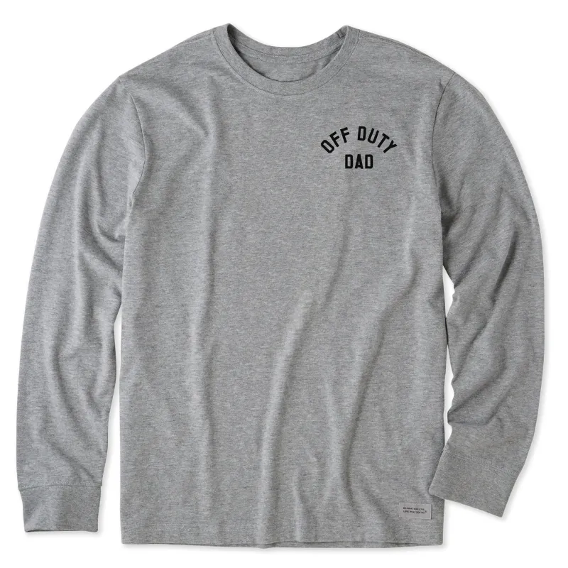 Men's Off Duty Dad Long Sleeve Crusher Tee sold by Life is Good