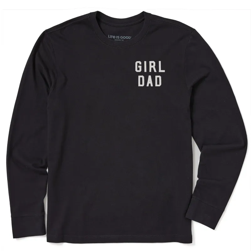 Men's Girl Dad Simple Long Sleeve Crusher Tee sold by Life is Good