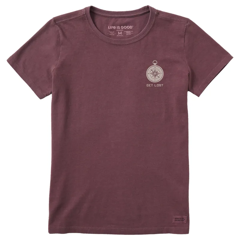 Women's Get Lost Compass Short Sleeve Crusher Tee made by Life is Good