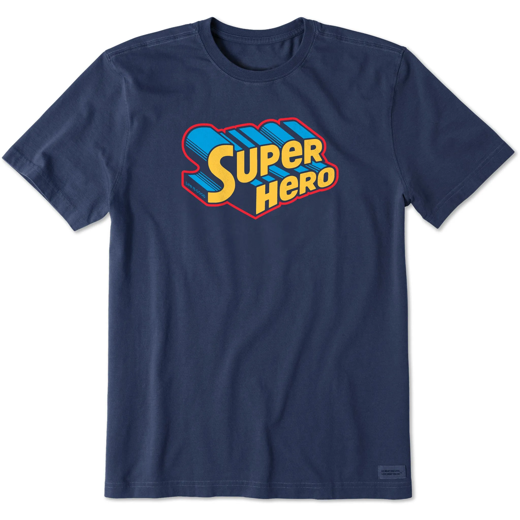 Men's Super Hero Short Sleeve Crusher Tee sold by Life is Good
