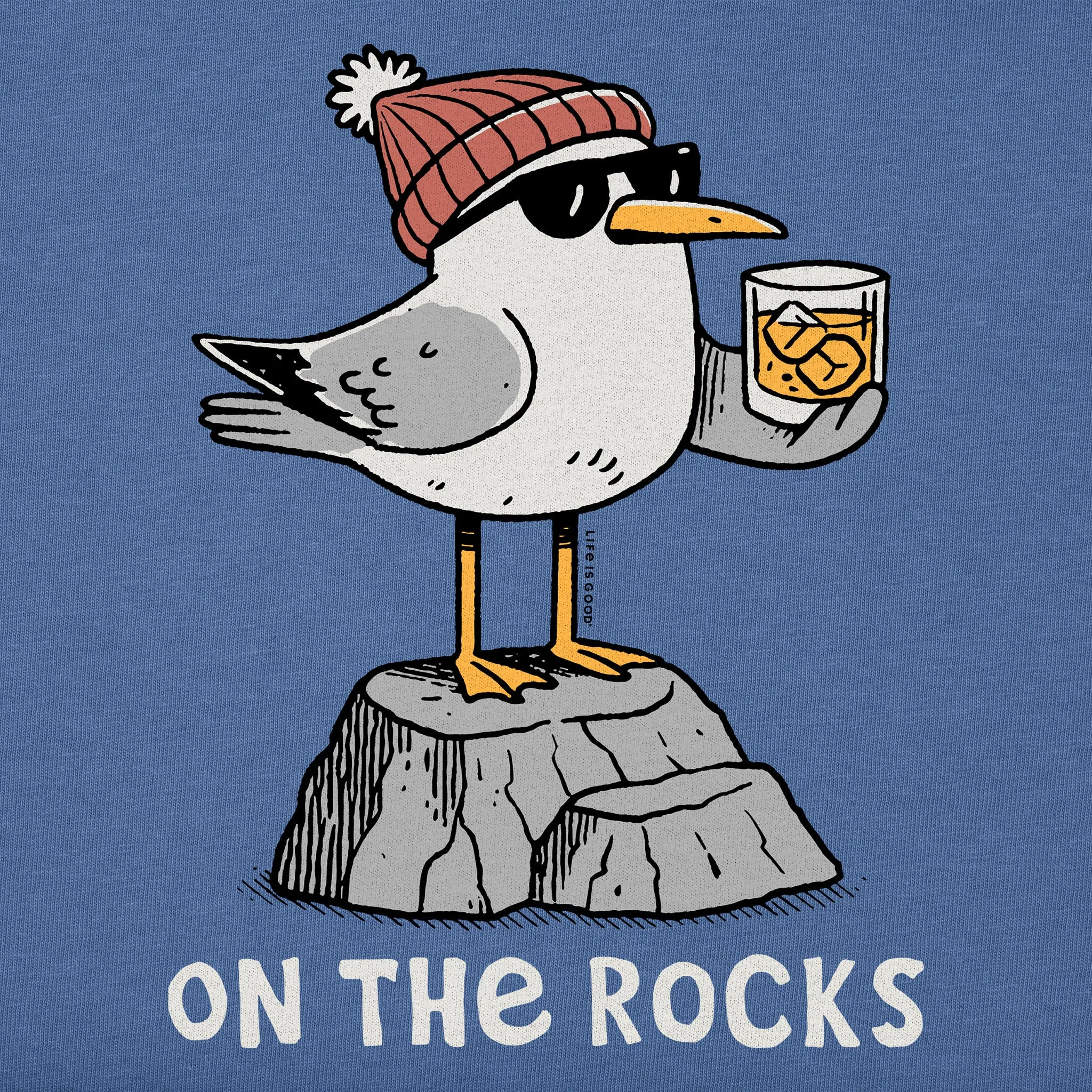 Men's On the Rocks Seagull Long Sleeve Crusher Tee sold by Life is Good product image thumbnail 2