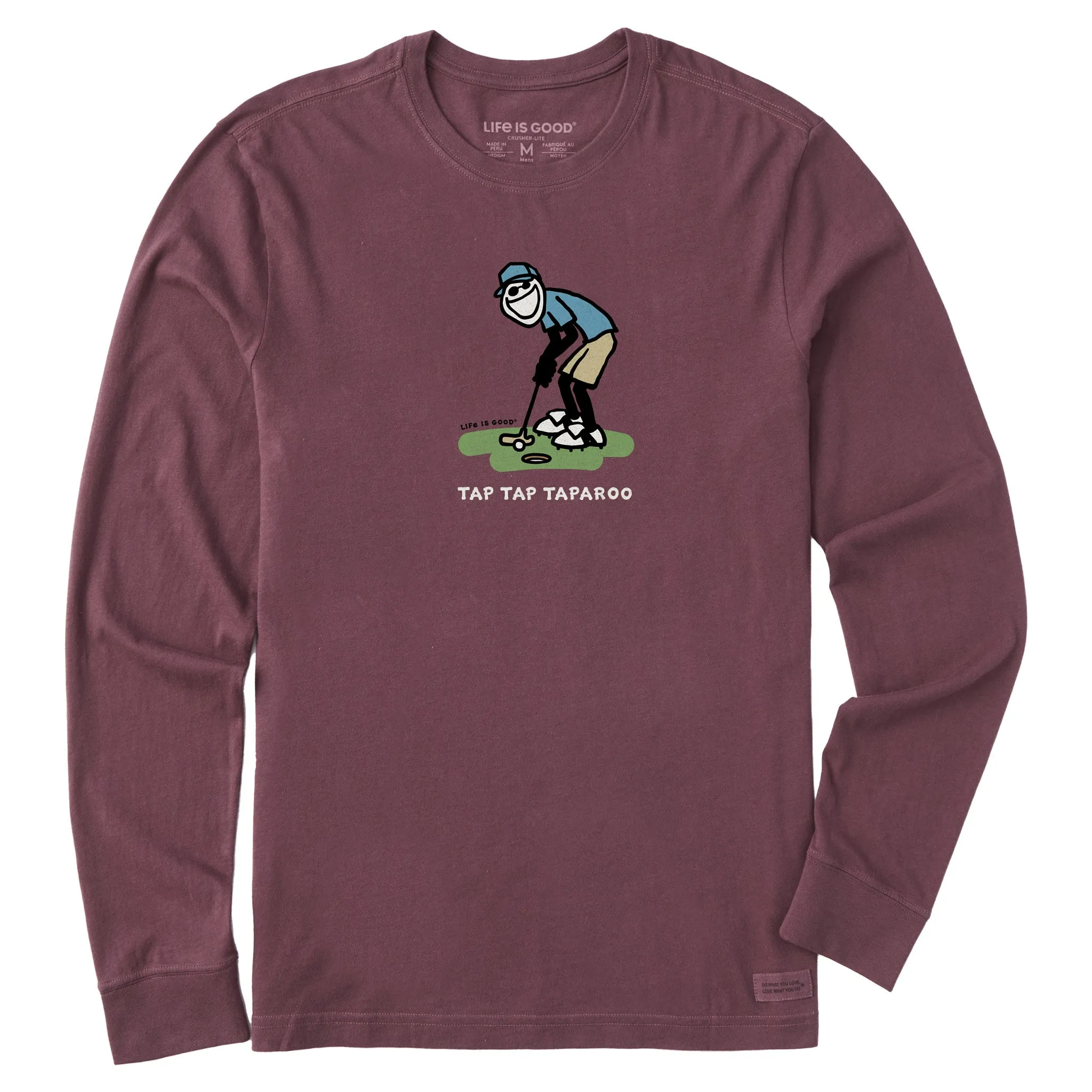 Men's Tap Tap Taparoo Jake Long Sleeve Crusher Tee sold by Life is Good