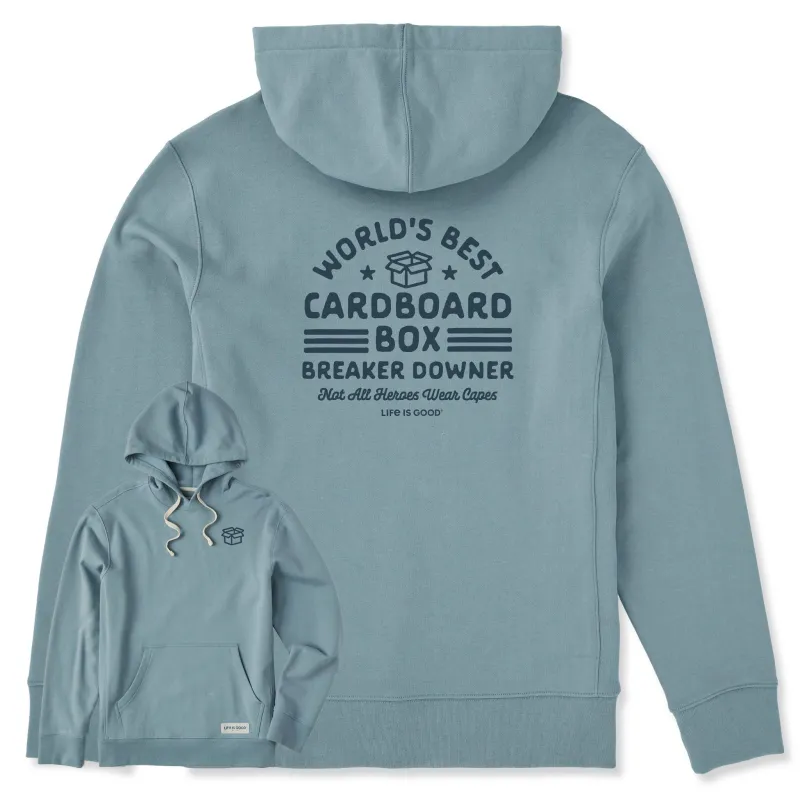 Men's Cardboard Box Breaker Downer Simply True Fleece Hoodie sold by Life is Good