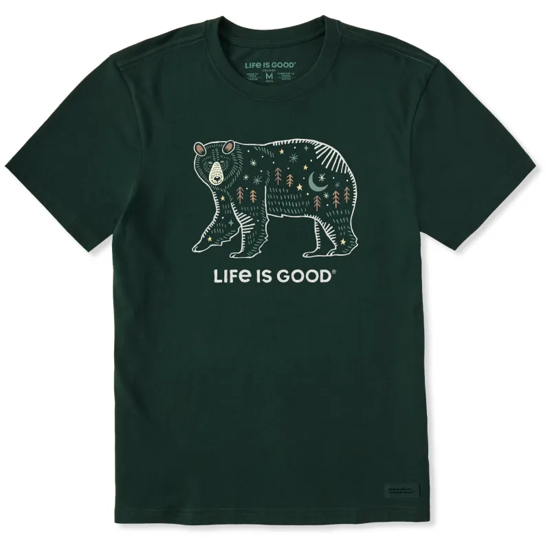 Men's Bear Landscape Short Sleeve Crusher Tee sold by Life is Good