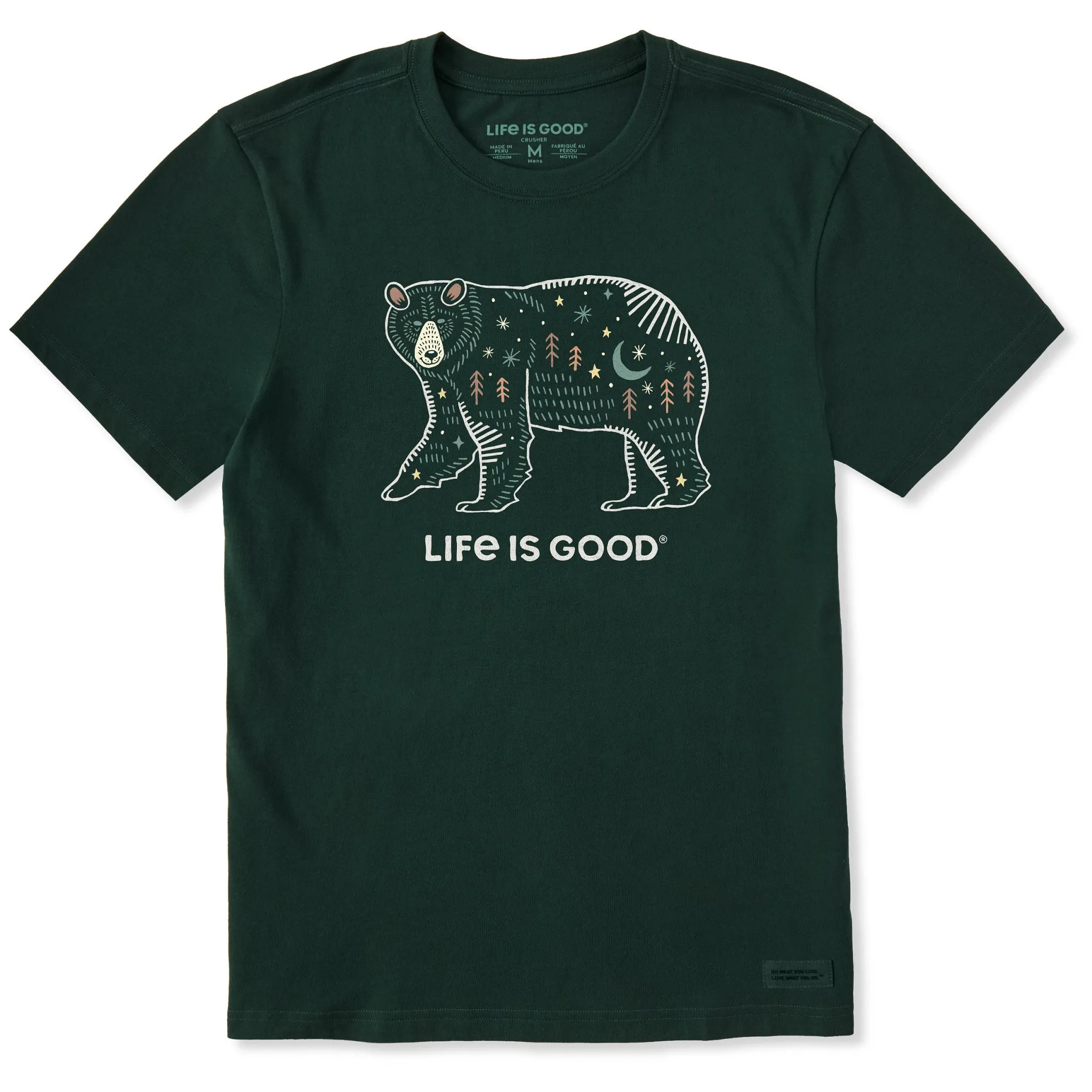 Men's Bear Landscape Short Sleeve Crusher Tee sold by Life is Good
