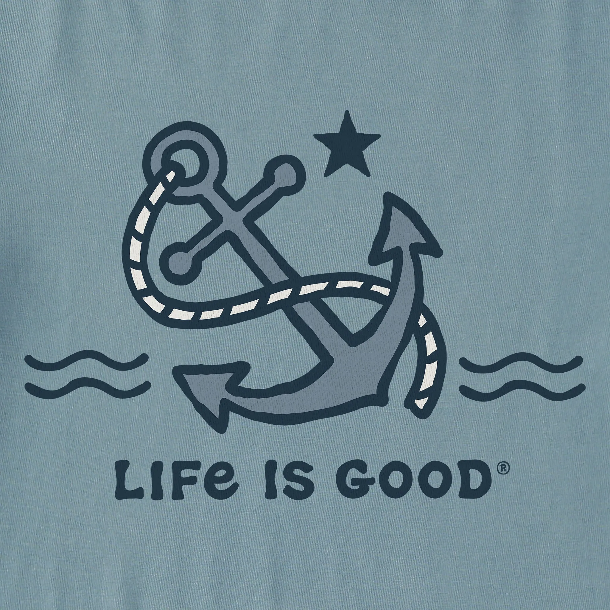Men's Anchor Wave Short Sleeve Crusher Tee sold by Life is Good product image thumbnail 2