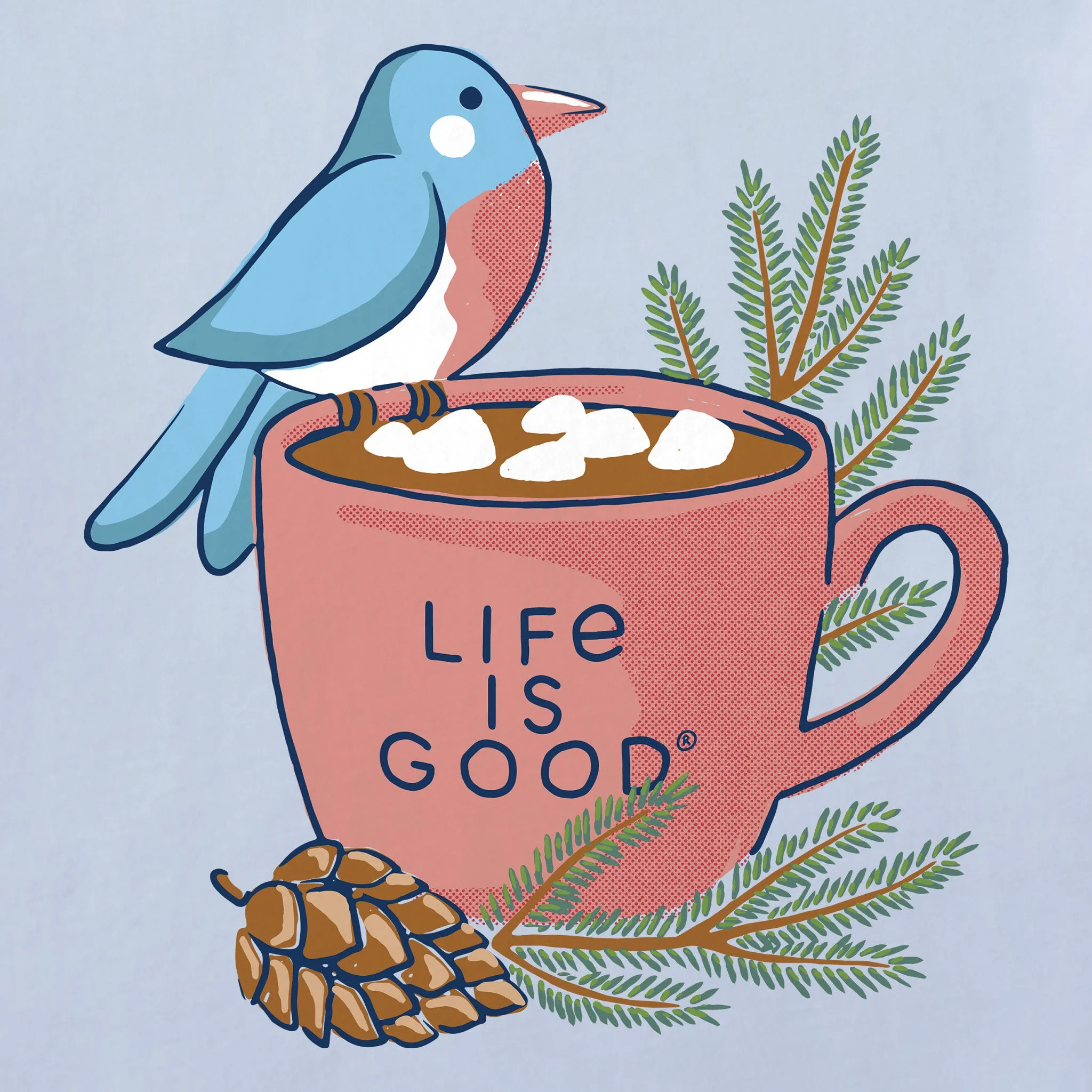 Women's Cocoa Bird Long Sleeve Crusher Tee sold by Life is Good product image thumbnail 2