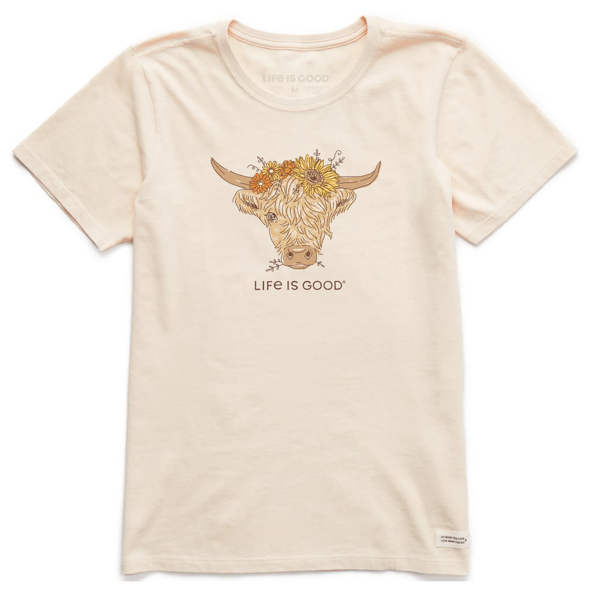 Women's Highland Cow Short Sleeve Crusher Tee sold by Life is Good