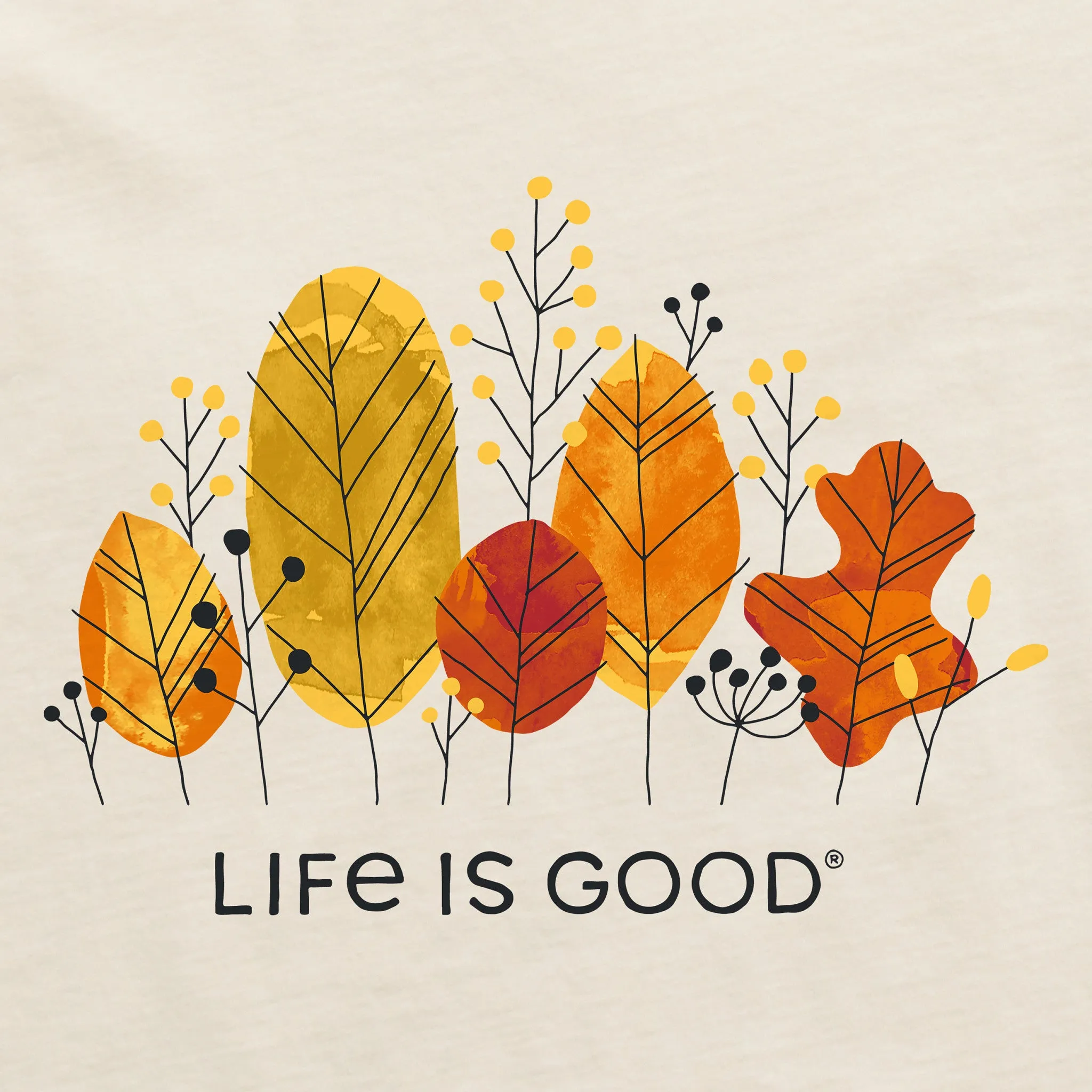 Women's Autumn Leaf Lineup Short Sleeve Crusher Tee sold by Life is Good product image thumbnail 2