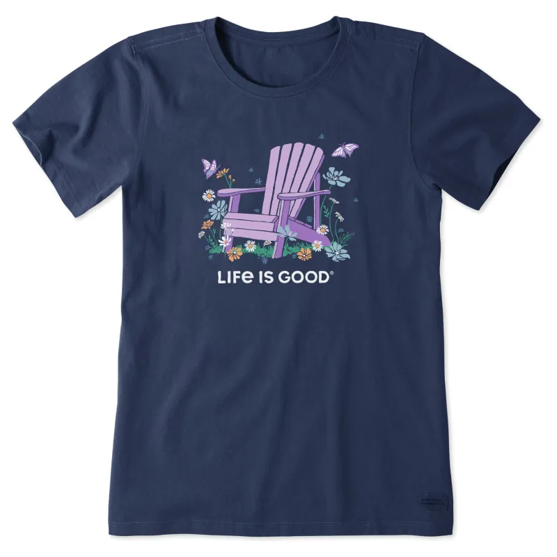 Women's Wildflower Adirondack Short Sleeve Crusher Tee sold by Life is Good