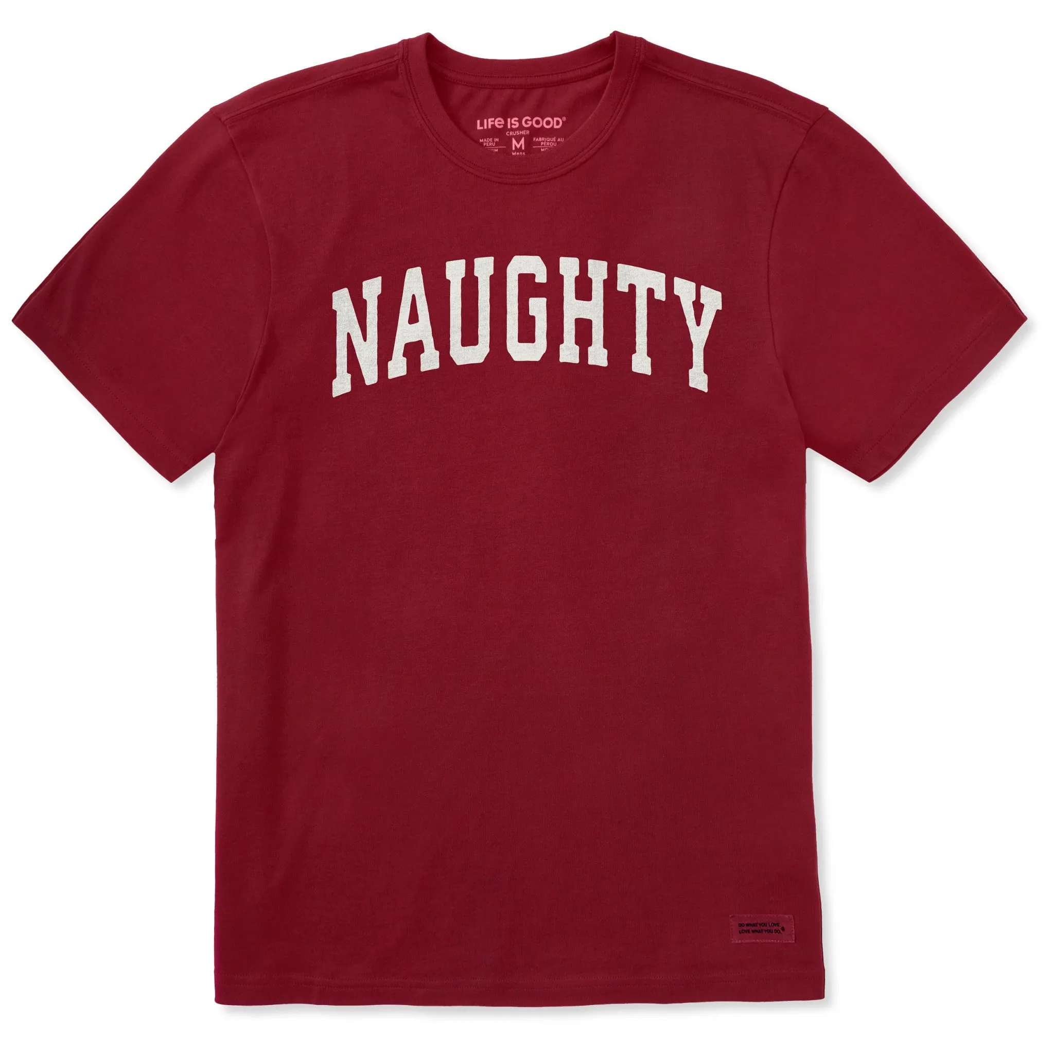 Men's Naughty Arch Short Sleeve Crusher Tee sold by Life is Good