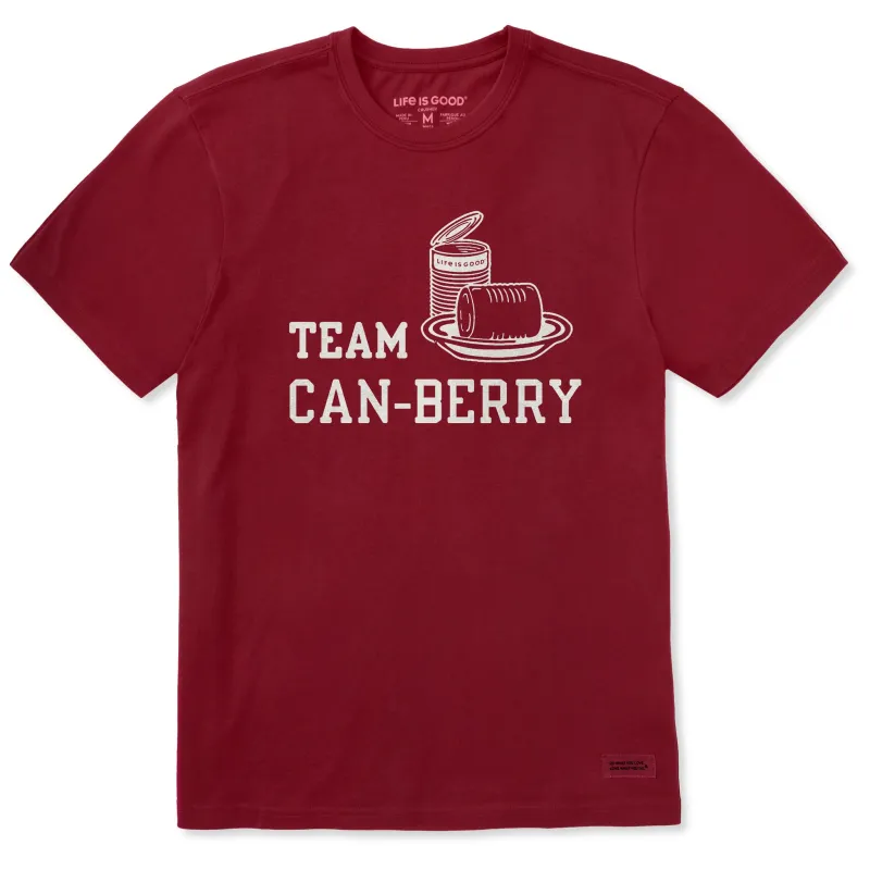 Men's Team Can-Berry Short Sleeve Crusher Tee sold by Life is Good