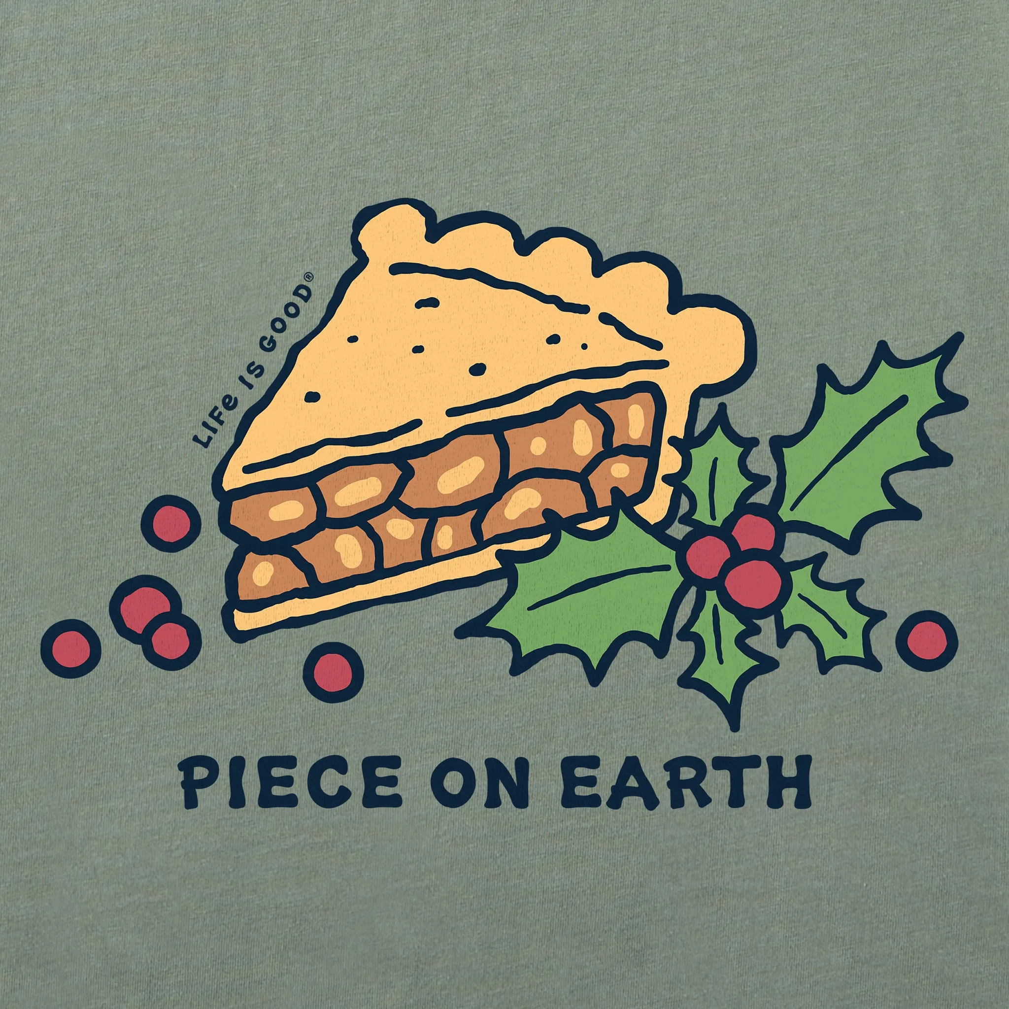 Women's Piece on Earth Apple Pie Long Sleeve Crusher Vee sold by Life is Good product image thumbnail 2