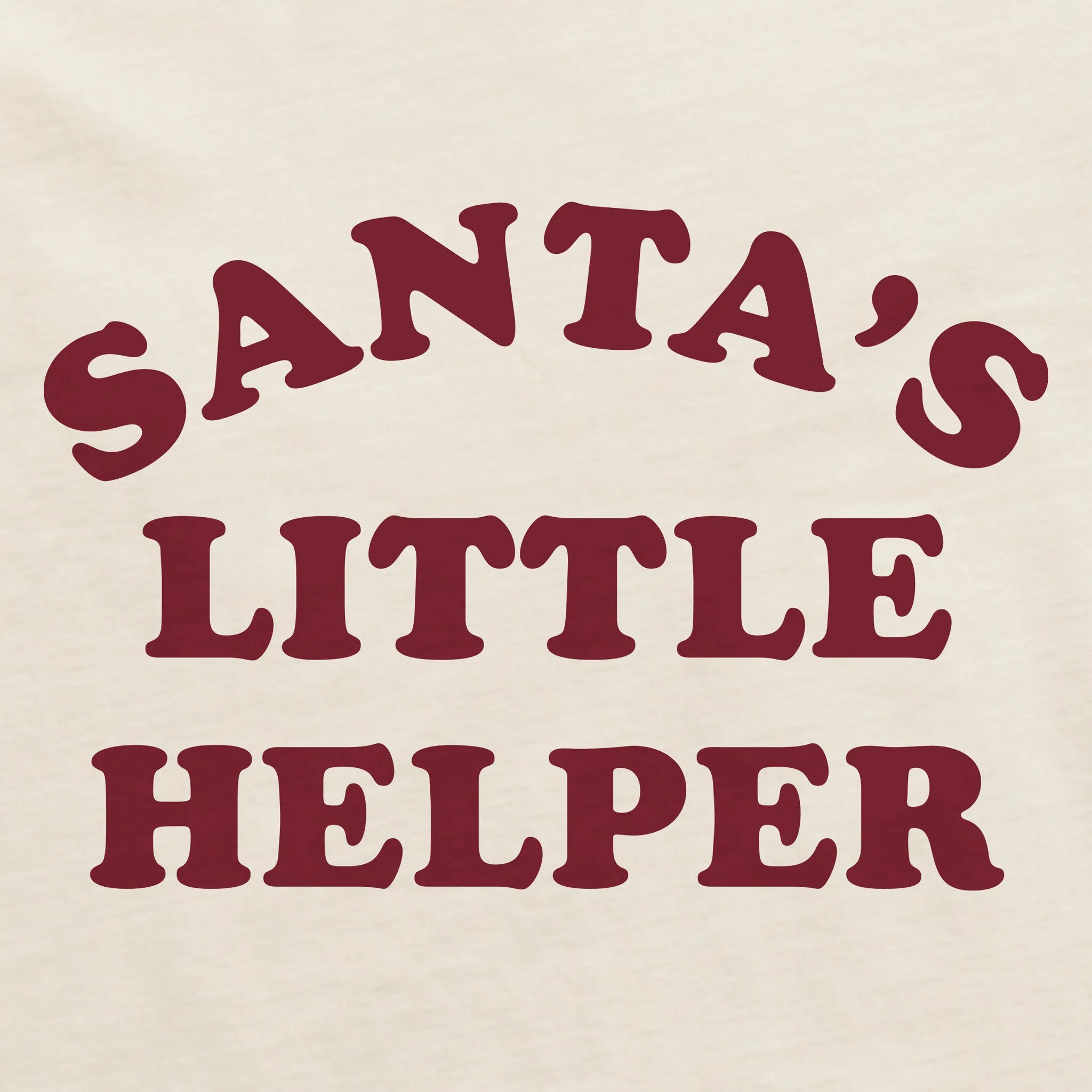 Women's Santa's Little Helper Arch Short Sleeve Crusher Boxy Tee sold by Life is Good product image thumbnail 2