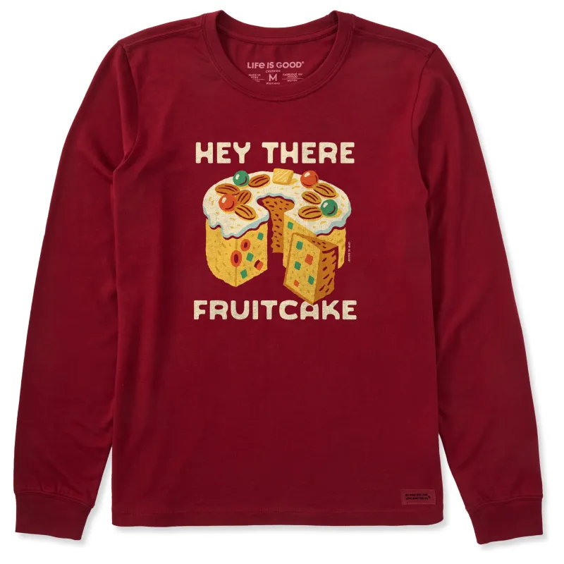 Women's Hey There Fruitcake Long Sleeve Crusher Tee sold by Life is Good