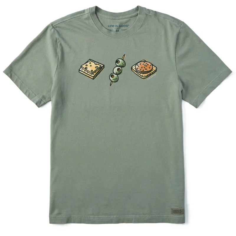 Men's Snack Trio Short Sleeve Crusher Tee sold by Life is Good