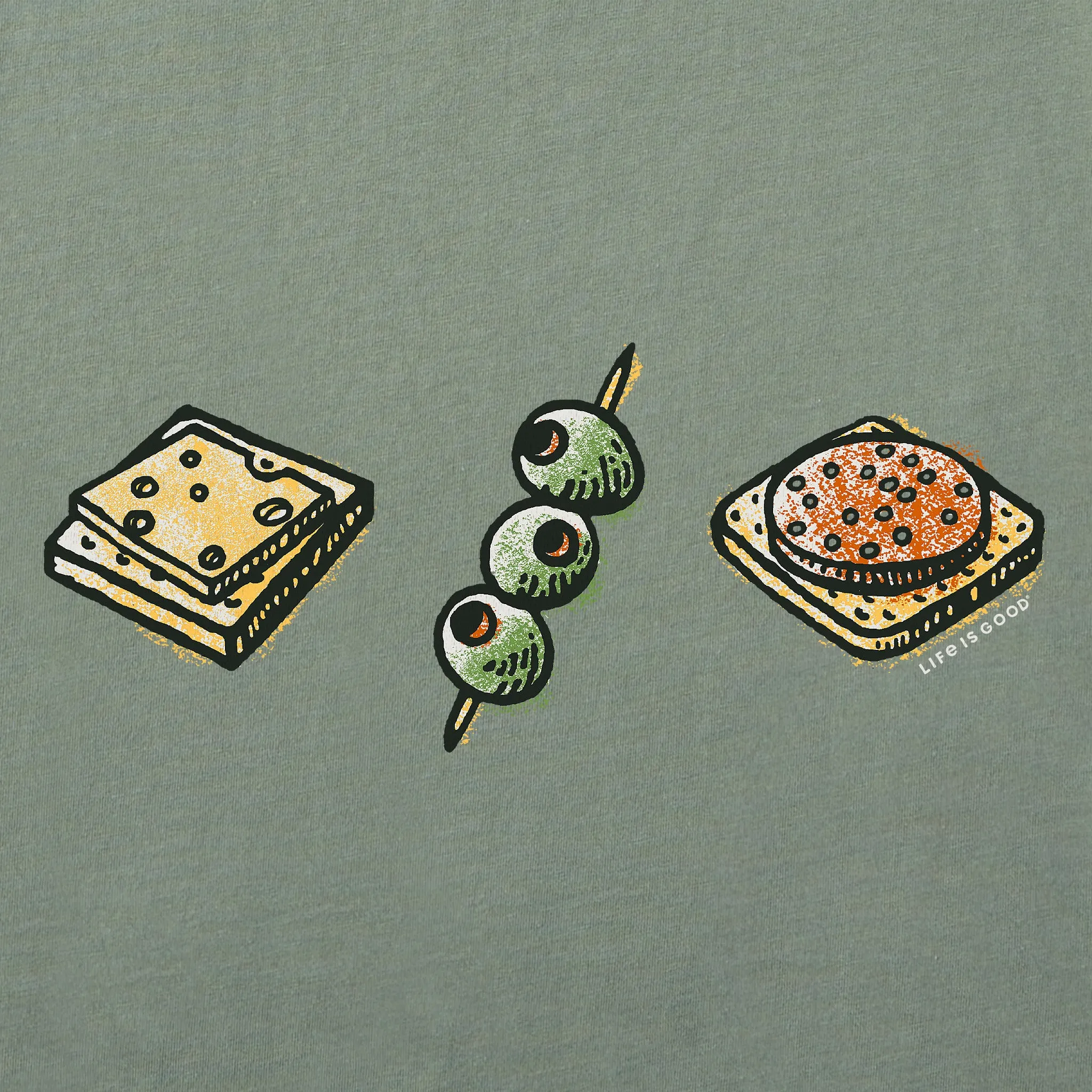 Women's Snack Trio Long Sleeve Crusher Vee sold by Life is Good product image thumbnail 2