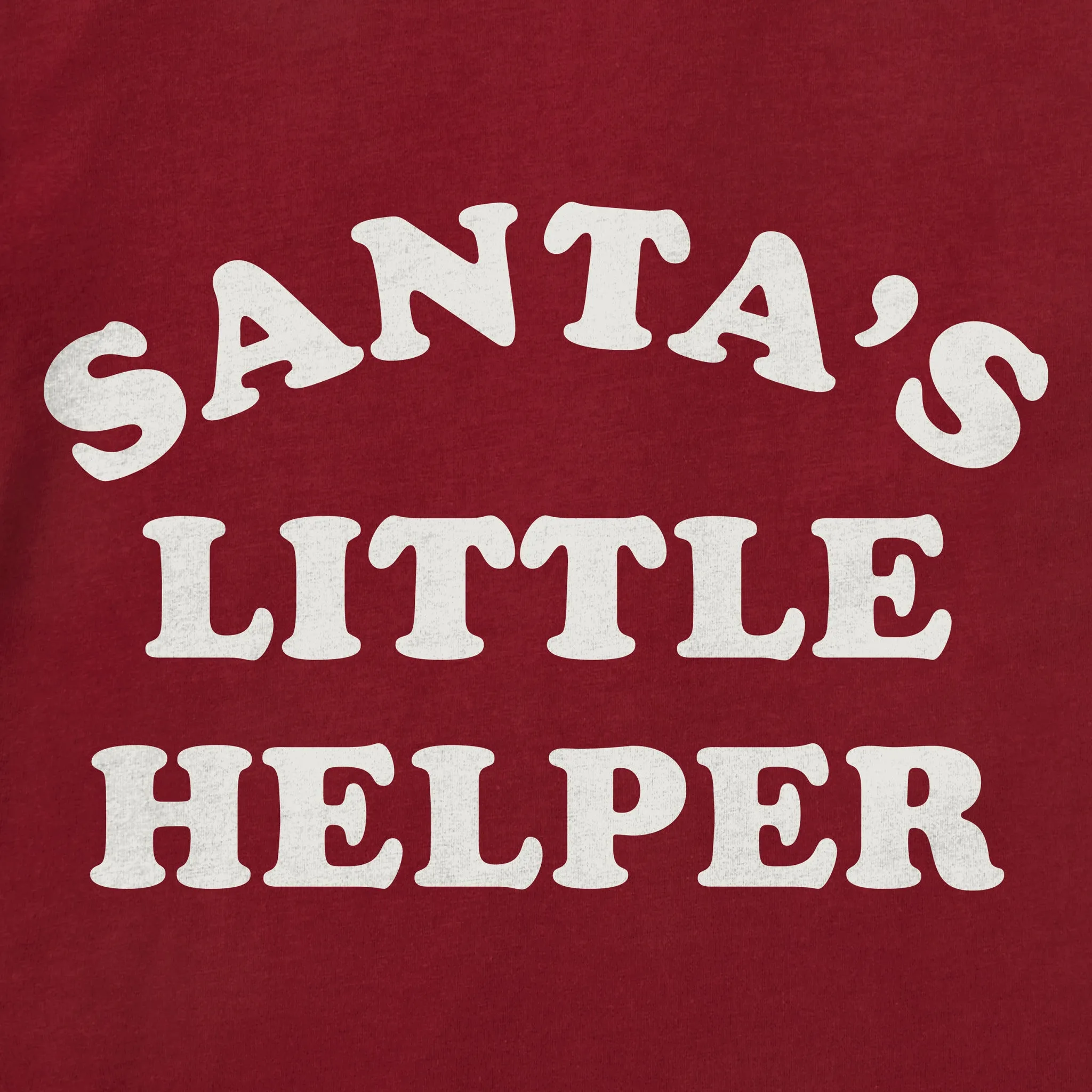 Women's Santa's Little Helper Arch Long Sleeve Crusher Tee sold by Life is Good product image thumbnail 2