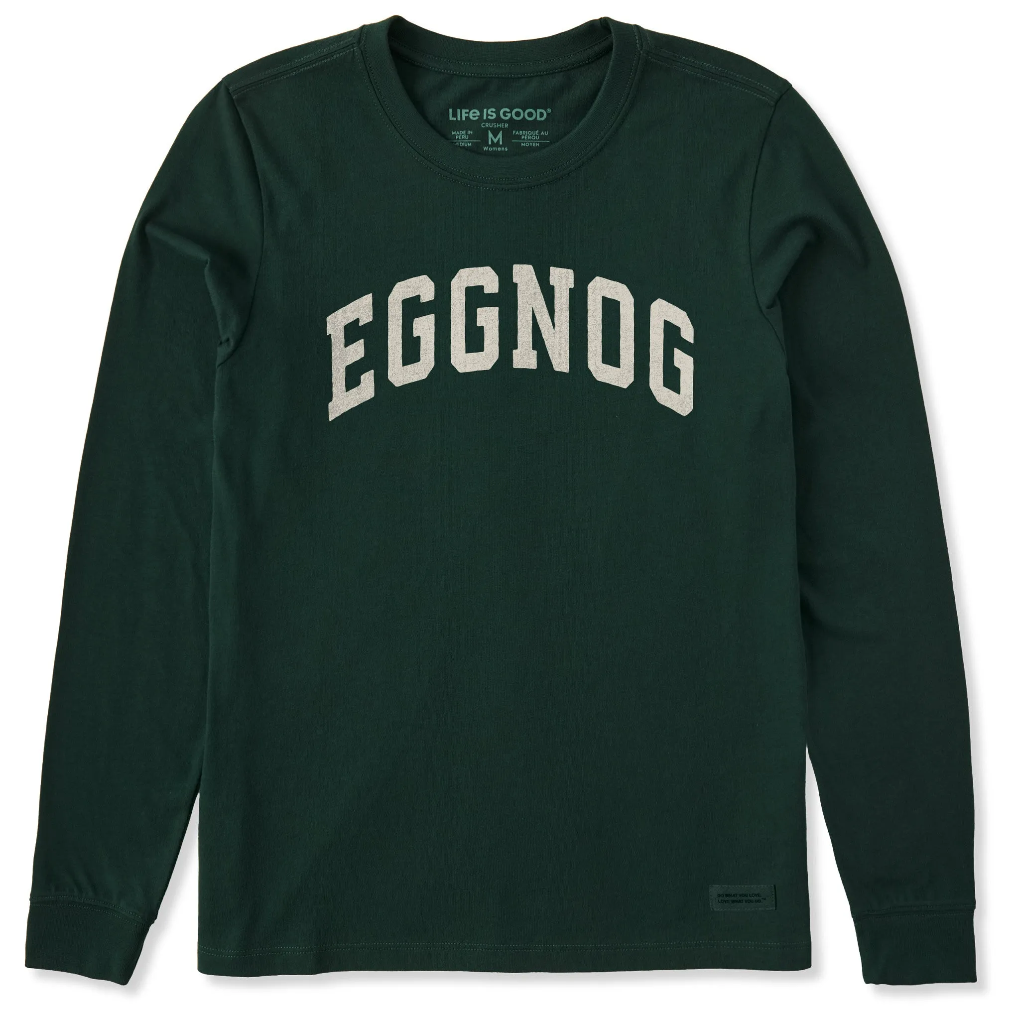 Women's Eggnog Arch Long Sleeve Crusher Tee sold by Life is Good