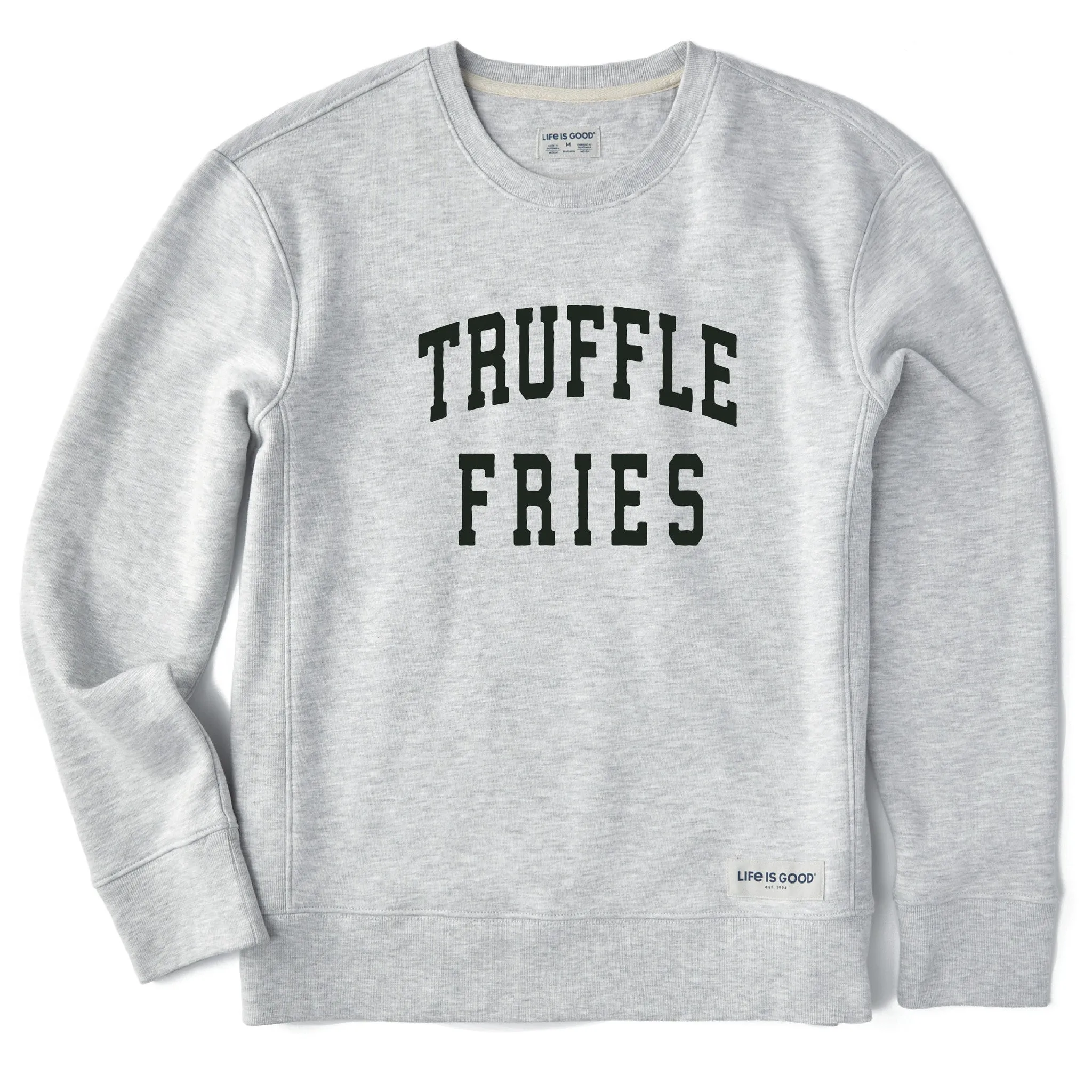 Women's Truffle Fries Arch Simply True Fleece Crew sold by Life is Good
