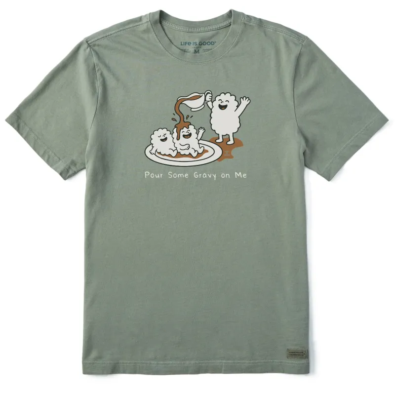 Men's Pour Some Gravy On Me Short Sleeve Crusher Tee made by Life is Good