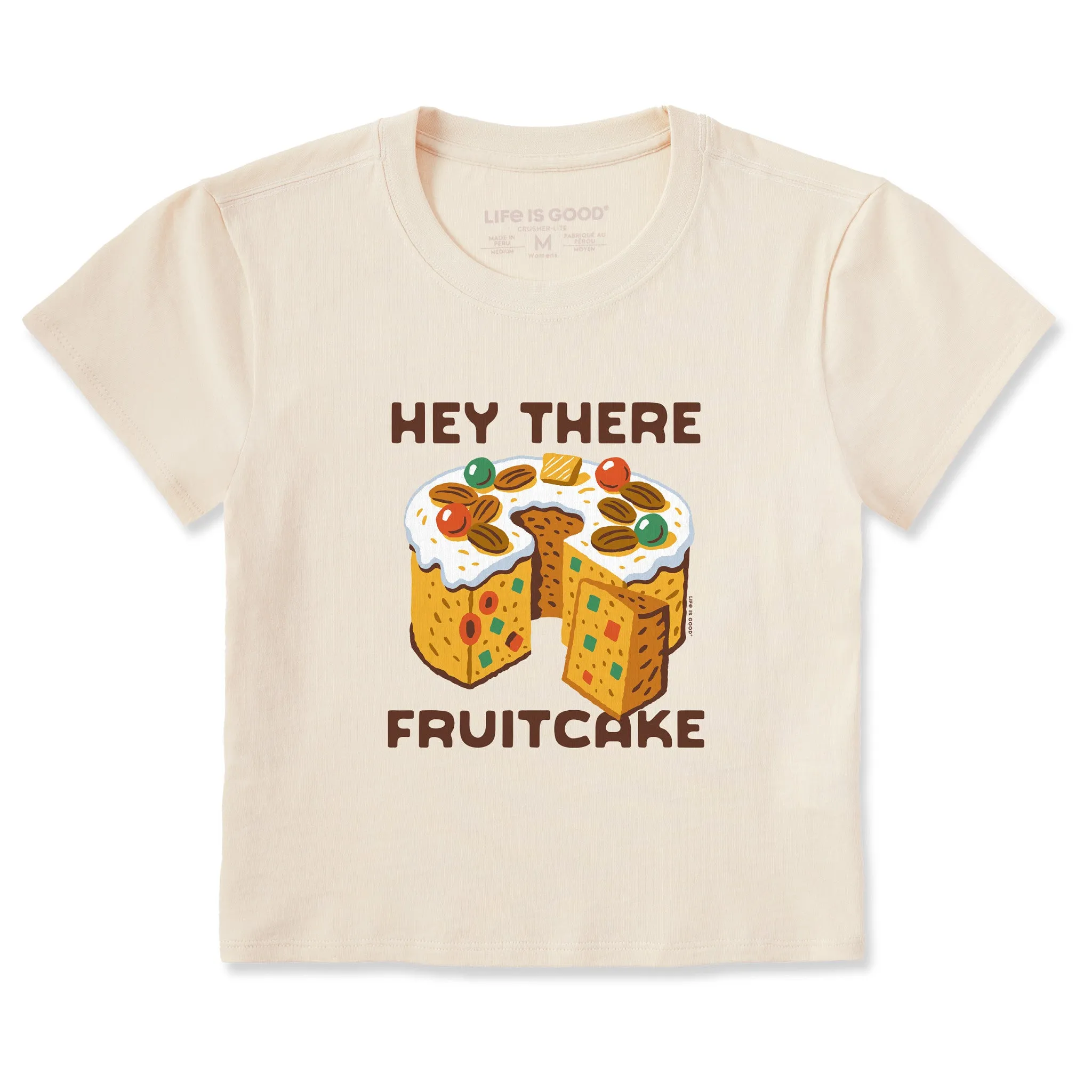 Women's Hey There Fruitcake Crusher-LITE Shrunken Tee sold by Life is Good
