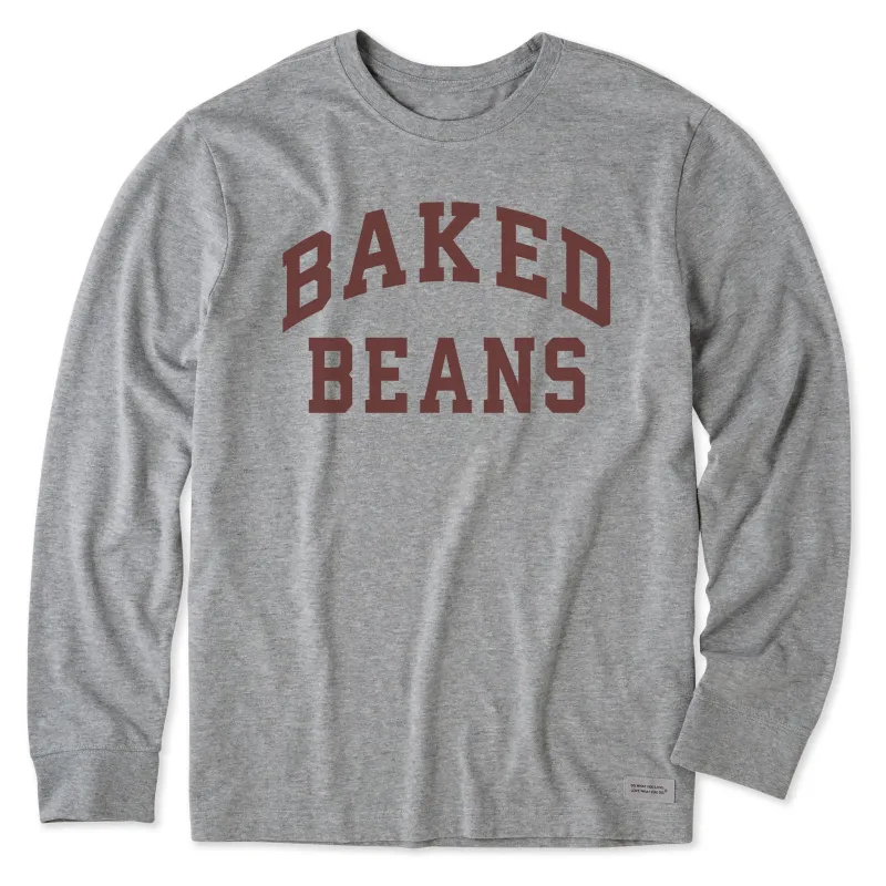 Men's Baked Beans Arch Long Sleeve Crusher Tee made by Life is Good