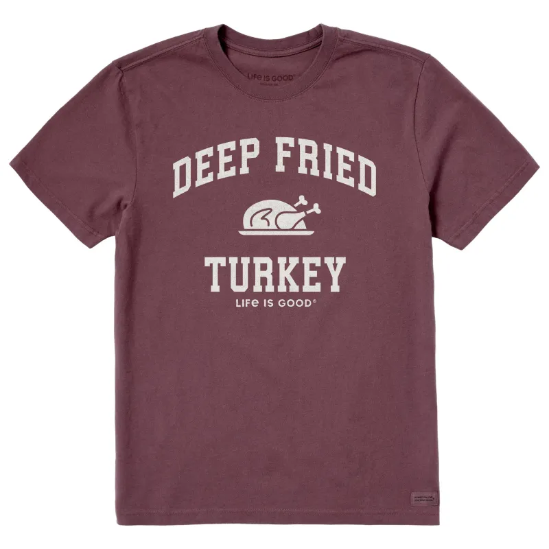 Men's Deep Fried Turkey Arch Short Sleeve Crusher Tee sold by Life is Good