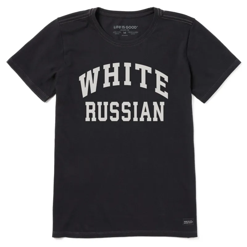 Women's White Russian Short Sleeve Crusher Tee sold by Life is Good