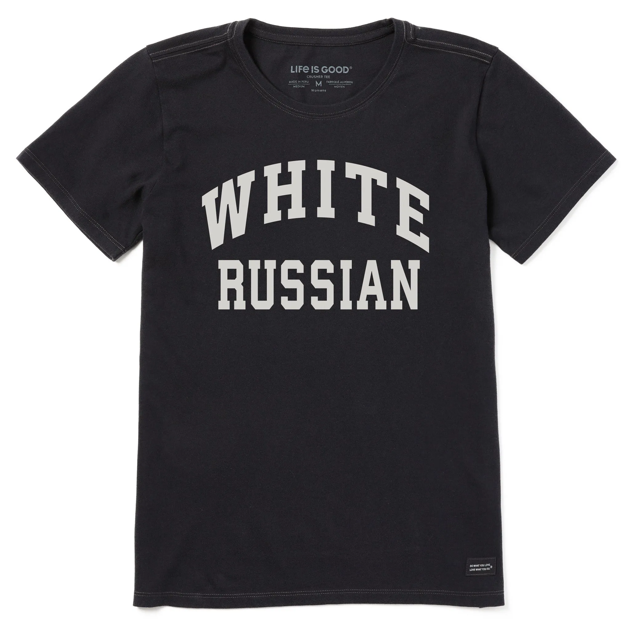 Women's White Russian Short Sleeve Crusher Tee sold by Life is Good