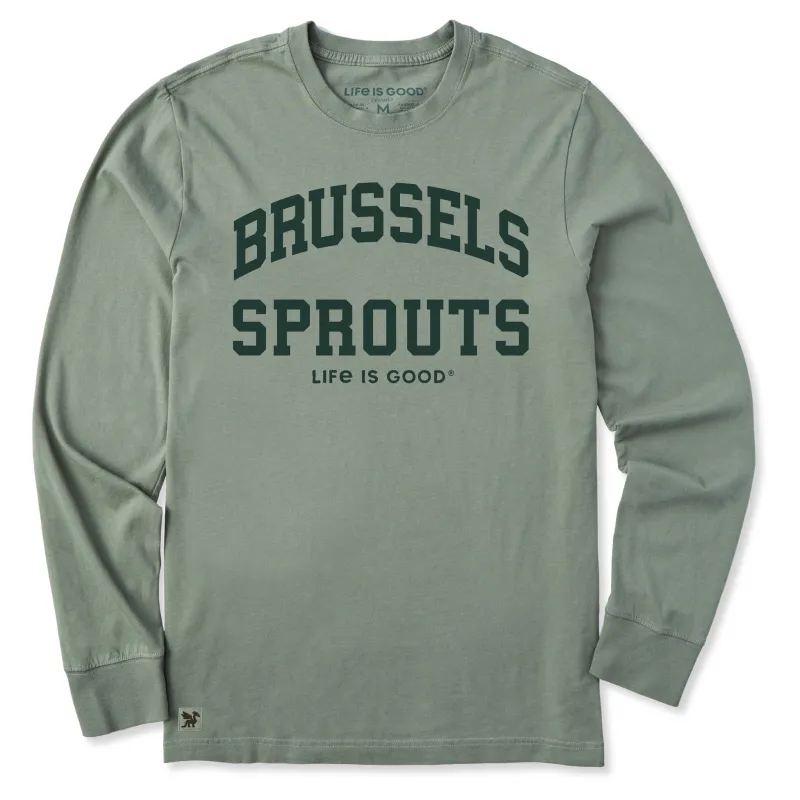 Men's Brussels Sprouts Arch Long Sleeve Crusher Tee made by Life is Good