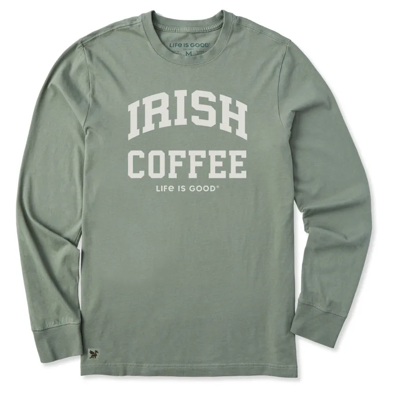 Men's Irish Coffee Arch Long Sleeve Crusher Tee sold by Life is Good