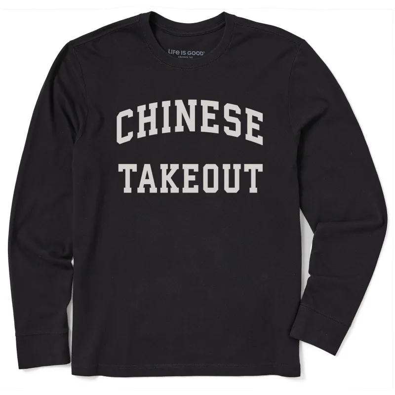 Men's Chinese Takeout Arch Long Sleeve Crusher Tee sold by Life is Good