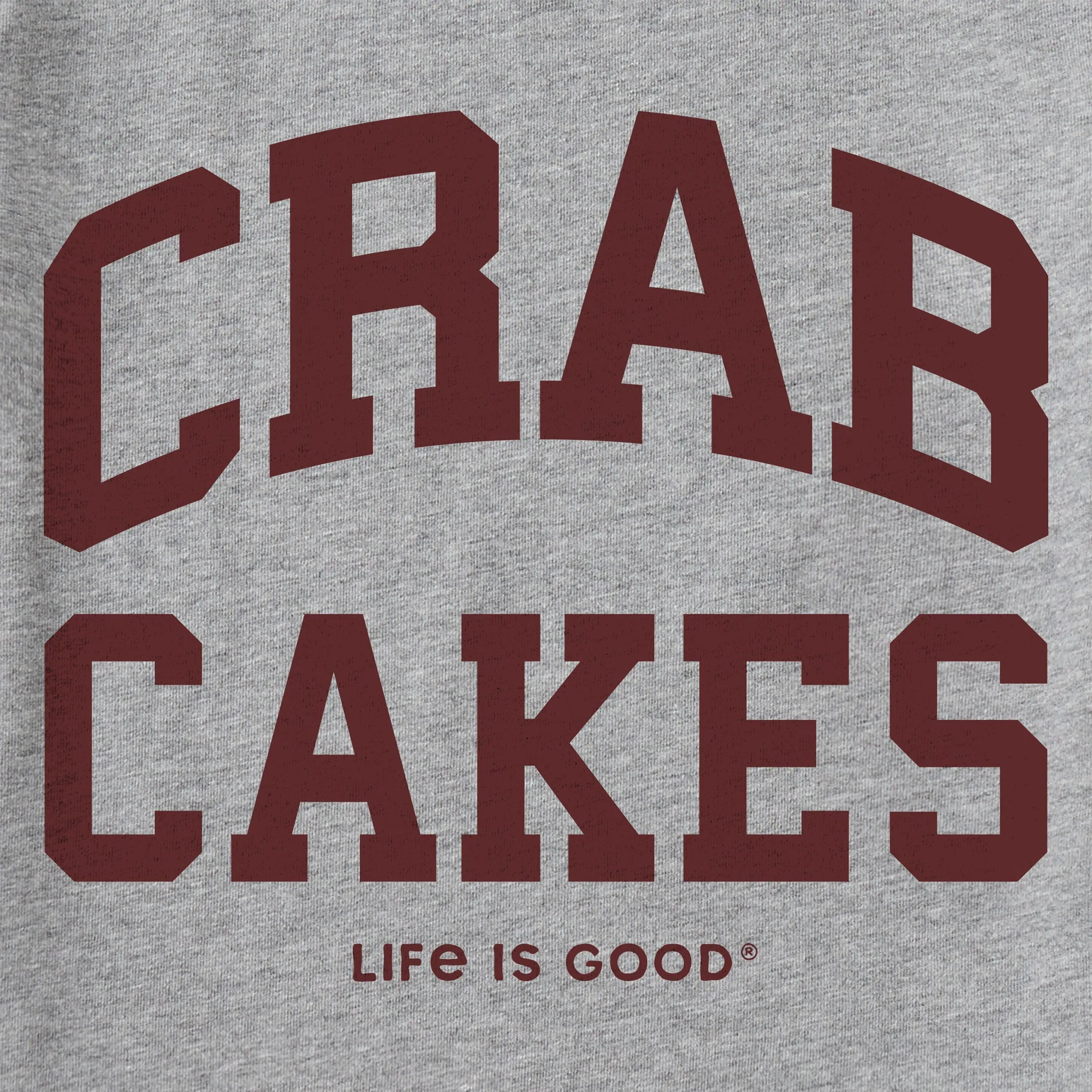 Men's Crab Cakes Arch Short Sleeve Crusher Tee sold by Life is Good product image thumbnail 2