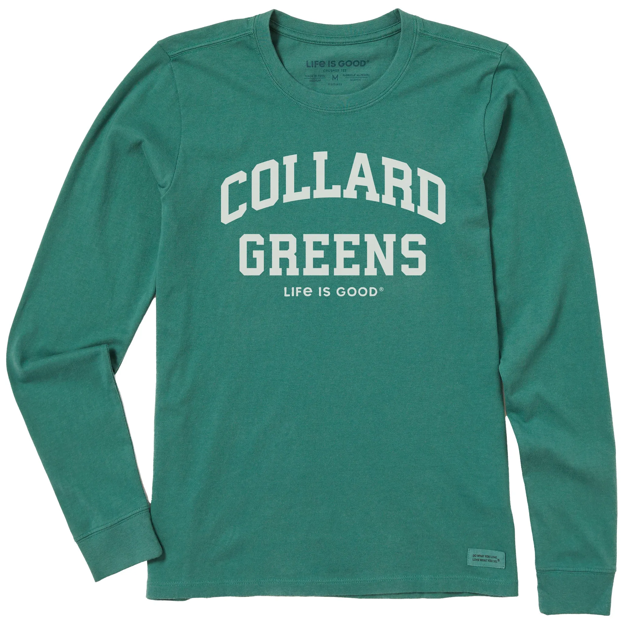 Women's Collard Greens Arch Long Sleeve Crusher Tee sold by Life is Good