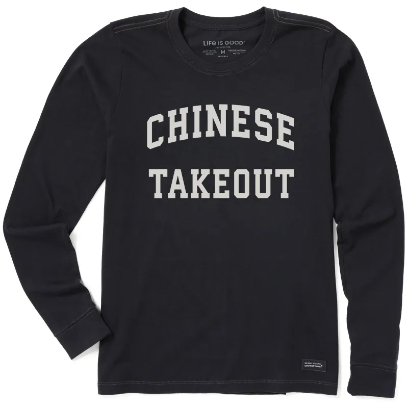 Women's Chinese Takeout Arch Long Sleeve Crusher Tee sold by Life is Good