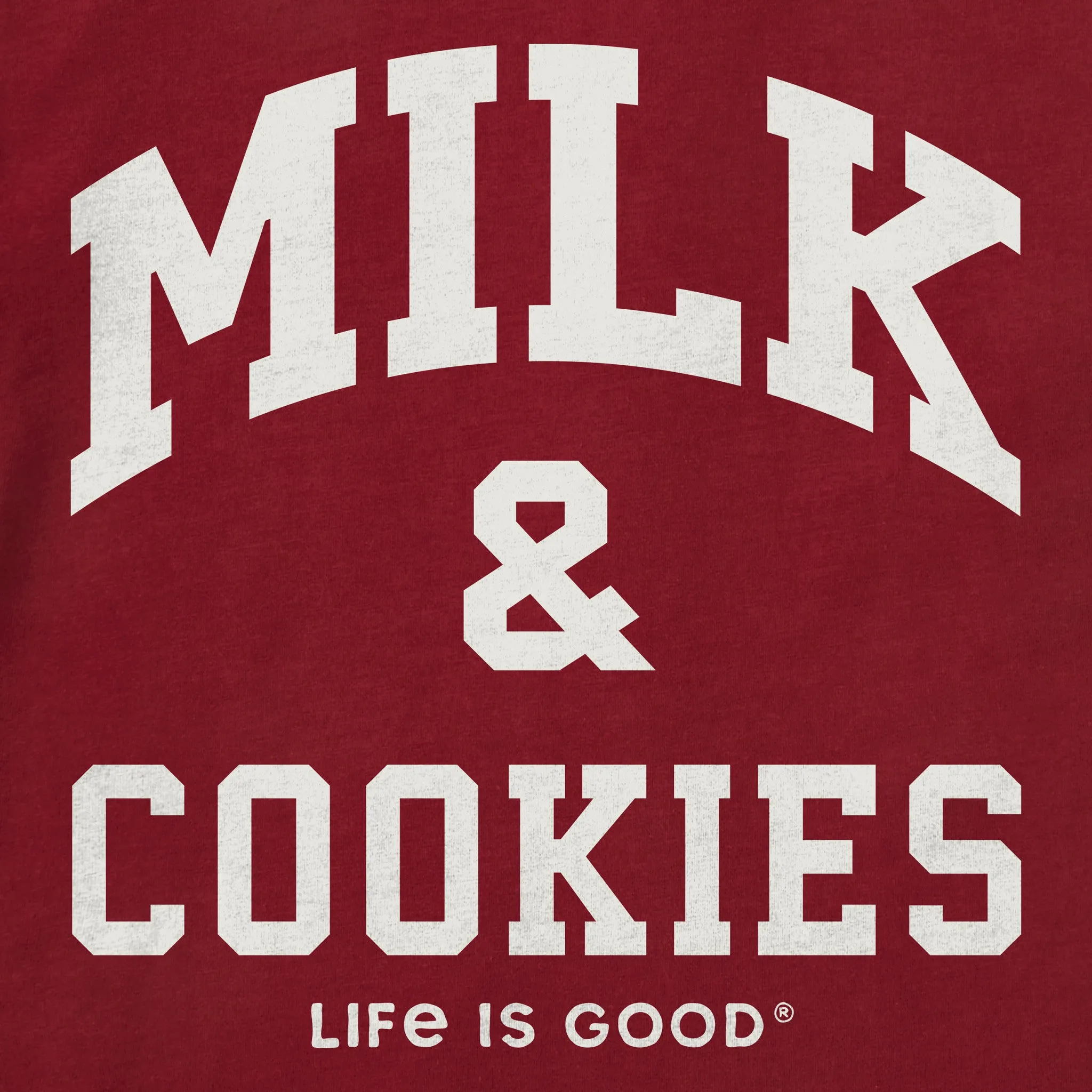 Men's Milk & Cookies Arch Short Sleeve Crusher Tee sold by Life is Good product image thumbnail 2