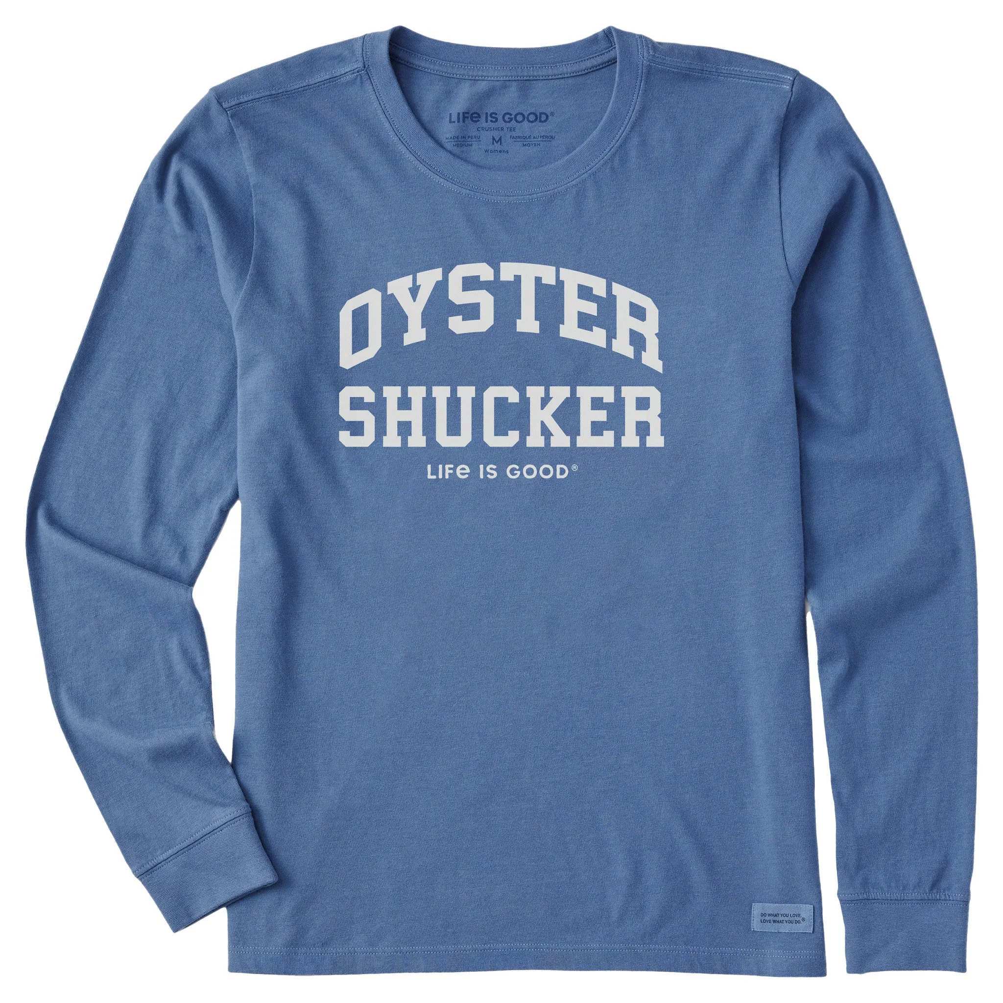 Women's Oyster Shucker Arch Long Sleeve Crusher Tee sold by Life is Good