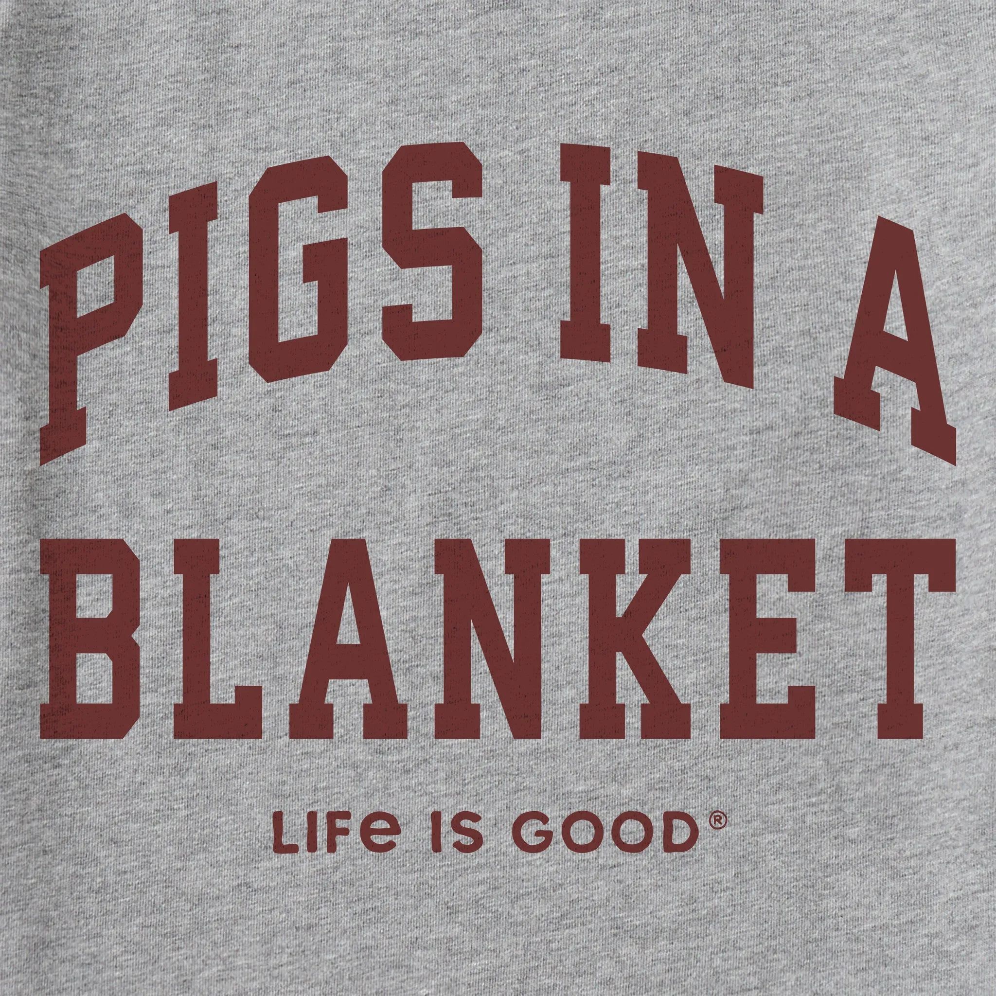 Women's Pigs in a Blanket Arch Long Sleeve Crusher Tee sold by Life is Good product image thumbnail 2