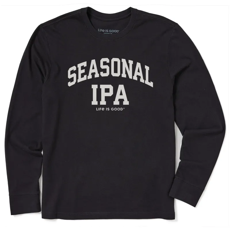 Men's Seasonal IPA Arch Long Sleeve Crusher Tee sold by Life is Good