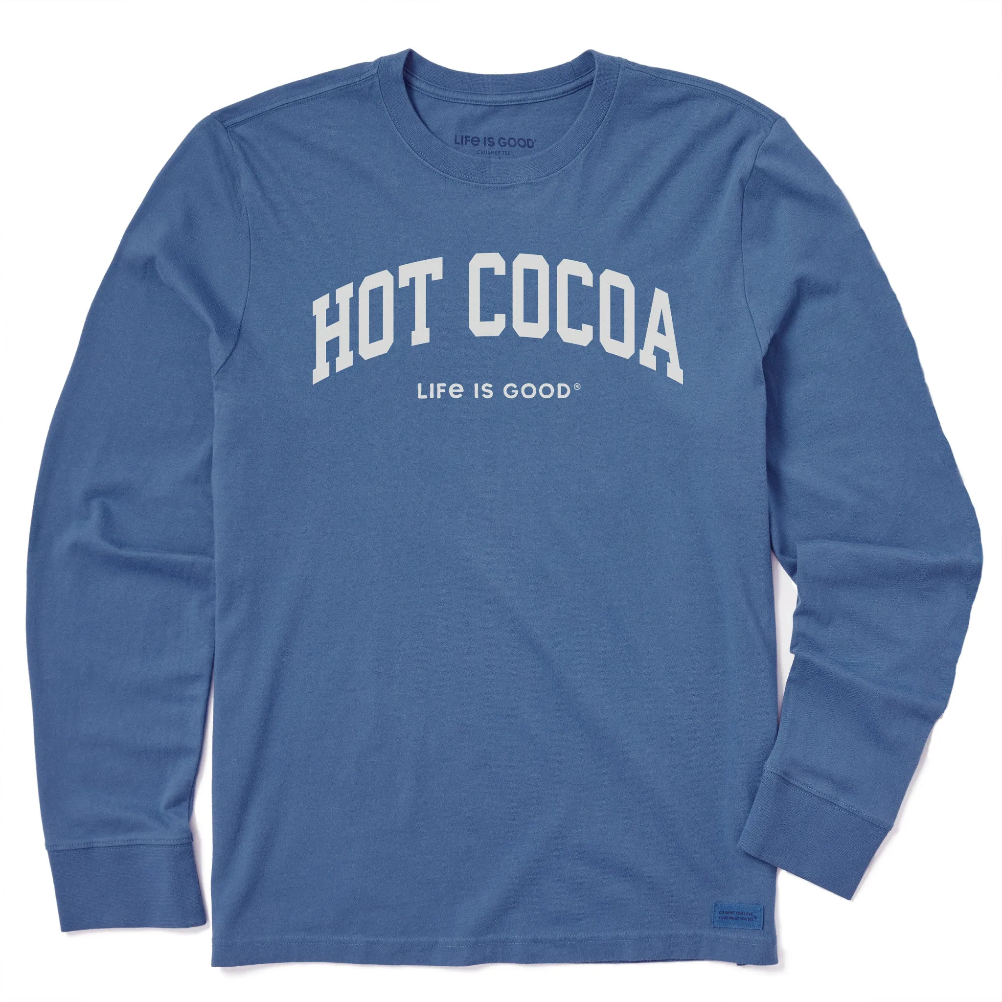 Men's Hot Cocoa Arch Long Sleeve Crusher Tee sold by Life is Good